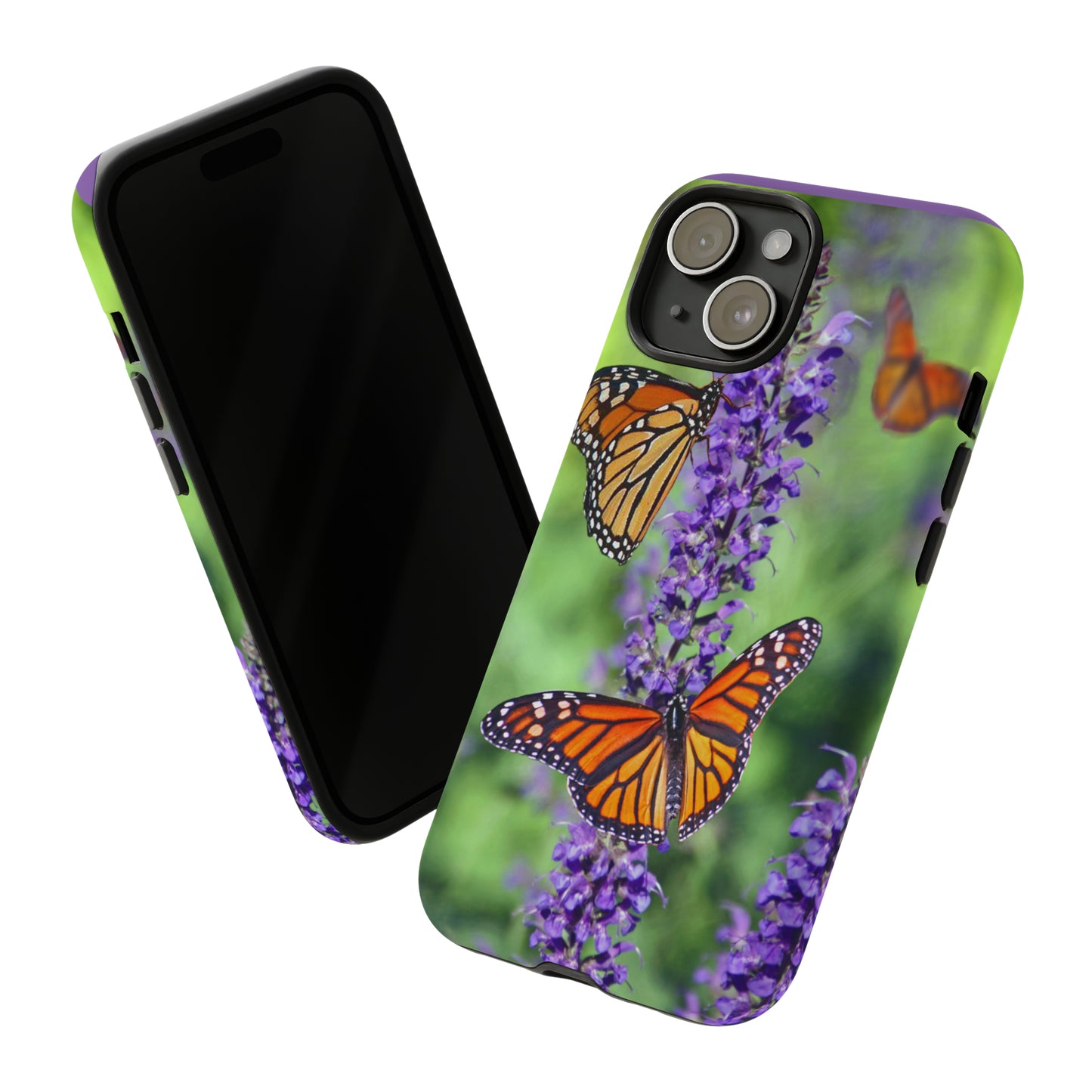 Beautiful Butterfly w/Green Background Phone Case, Samsung Galaxy, iPhone 15, 14, 13 pro max case, iPhone Tough Phone Case, Popular Phone Cover, Everyday Phone Cases, Tough Case