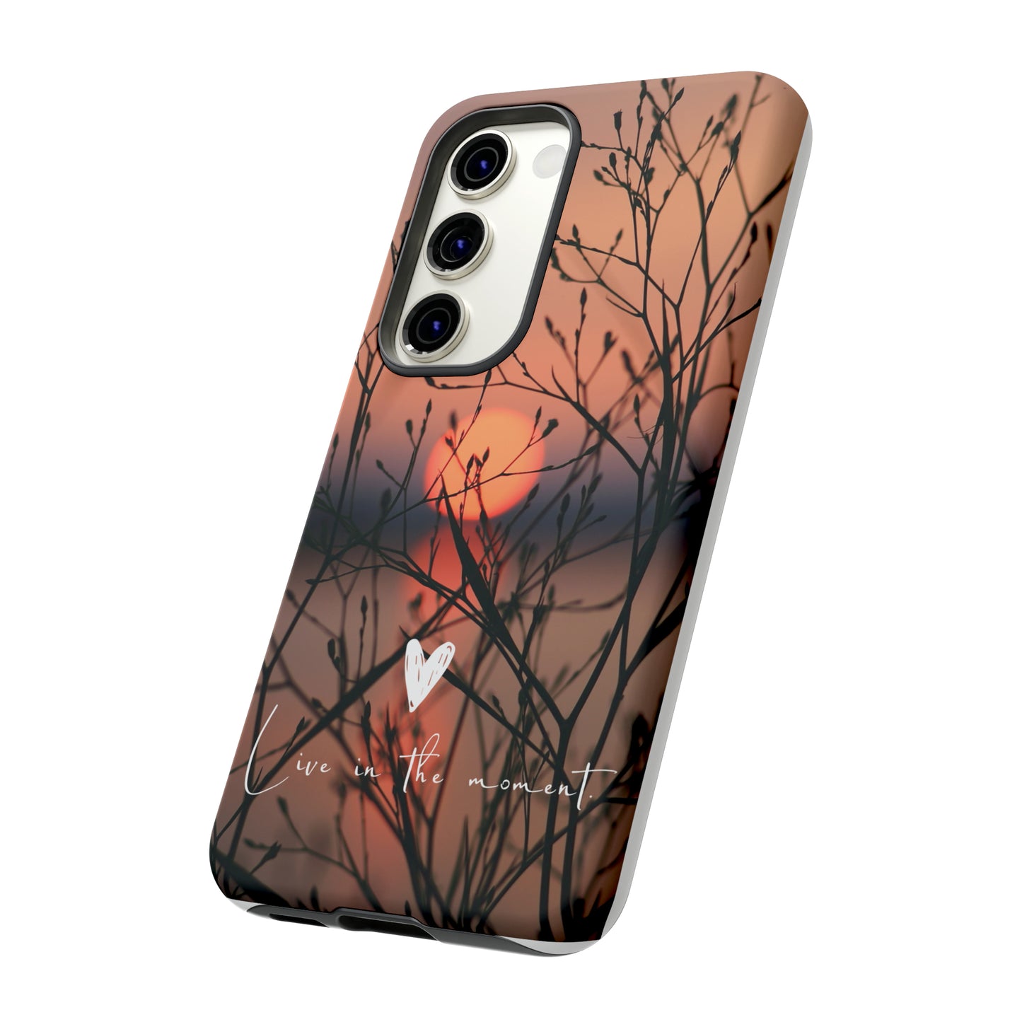 Live In The Moment, Samsung Galaxy, iPhone 15, 14, 13 pro max case, iPhone Tough Phone Case, Popular Phone Cover, Everyday Phone Cases, Tough Case