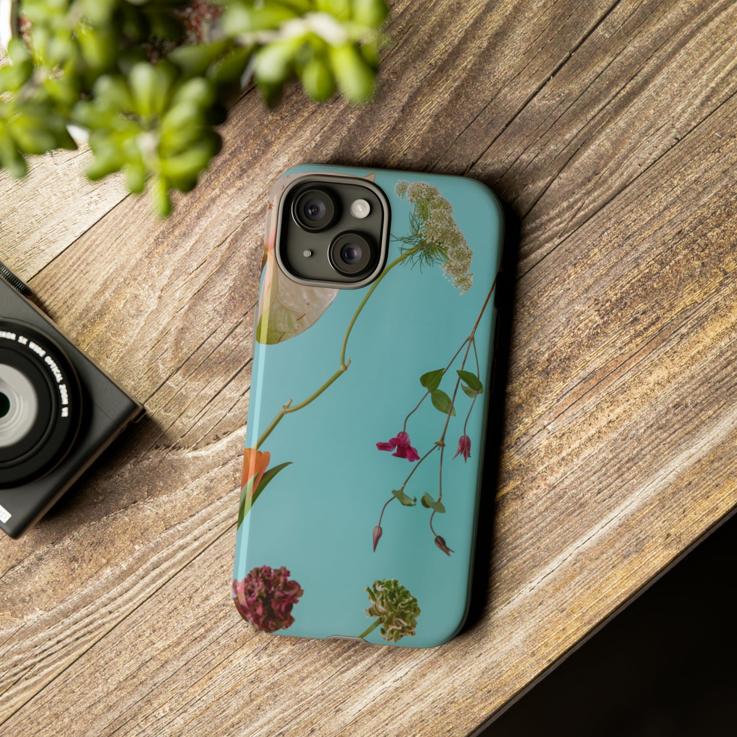 Serene Flowers, Samsung Galaxy, iPhone 15, 14, 13 pro max case, iPhone Tough Phone Case, Popular Phone Cover, Everyday Phone Cases, Tough Case