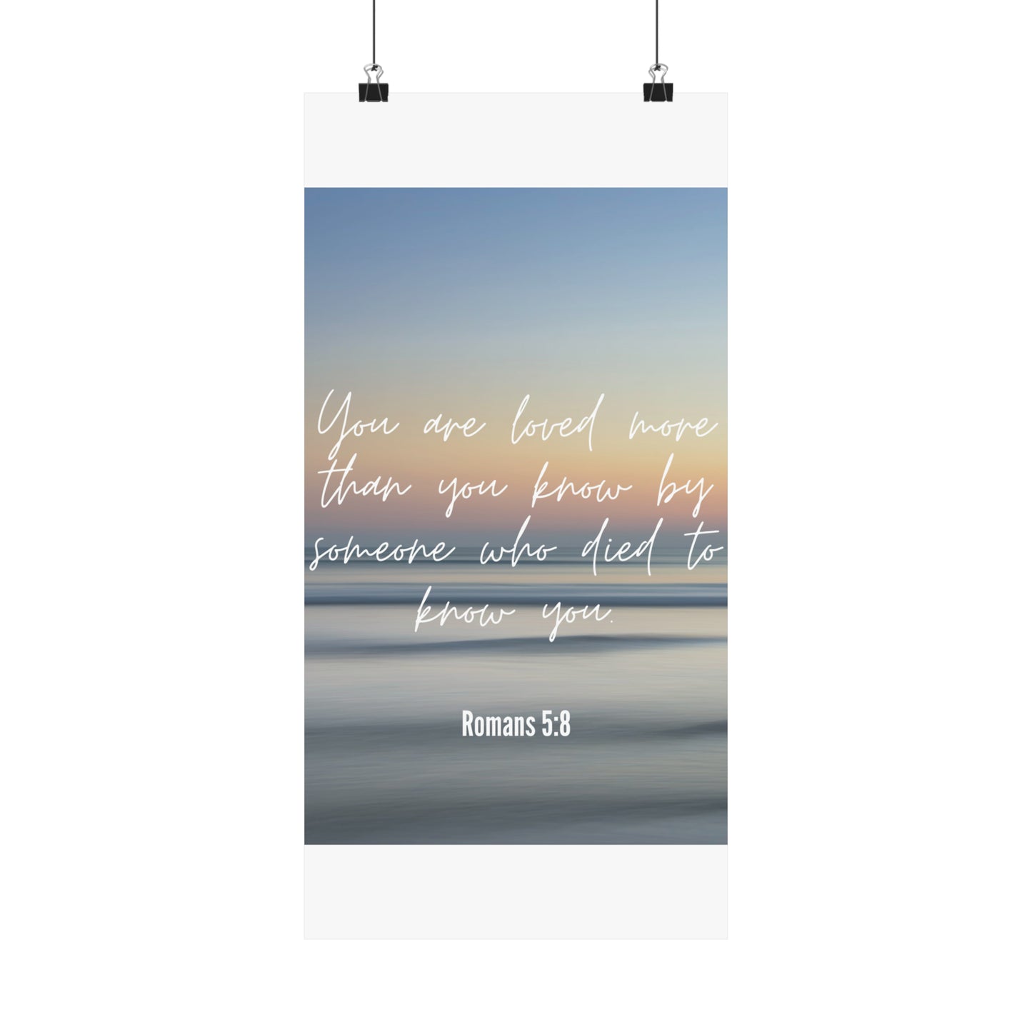 You are Loved Matte Vertical Framed Vertical Poster, Framed Canvas Wall Art Set Abstract Christian Prints Minimalist Modern Art Boho Wall Decor