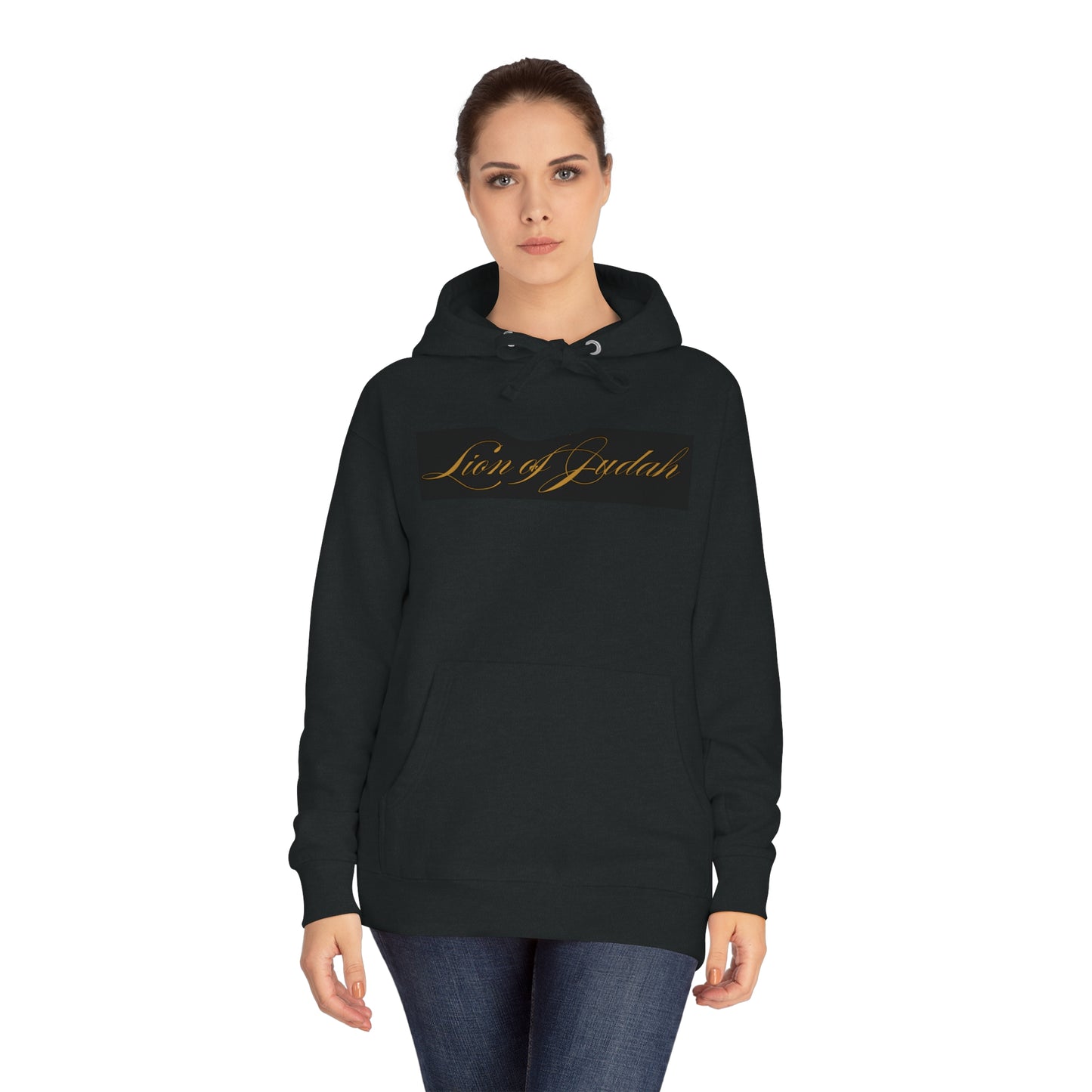 Lion of Judah Unisex Black Fleece Hoodie