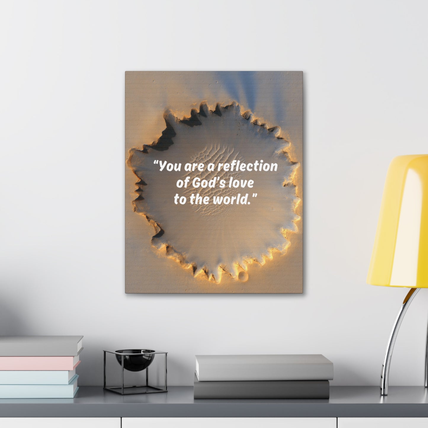 Reflection of God Canvas Gallery Framed Vertical Poster, Canvas Wall Art Set Abstract Prints Minimalist Modern Art Boho Wall Decor