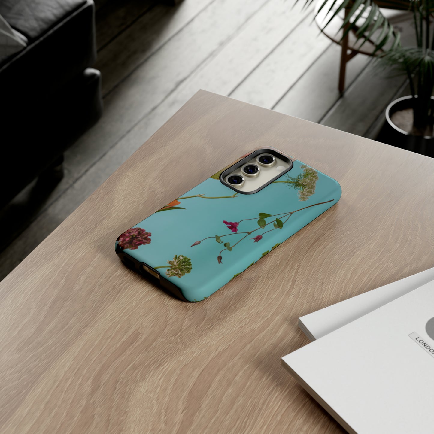 Serene Flowers, Samsung Galaxy, iPhone 15, 14, 13 pro max case, iPhone Tough Phone Case, Popular Phone Cover, Everyday Phone Cases, Tough Case