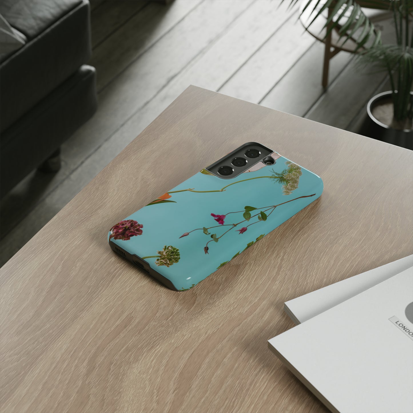 Serene Flowers, Samsung Galaxy, iPhone 15, 14, 13 pro max case, iPhone Tough Phone Case, Popular Phone Cover, Everyday Phone Cases, Tough Case