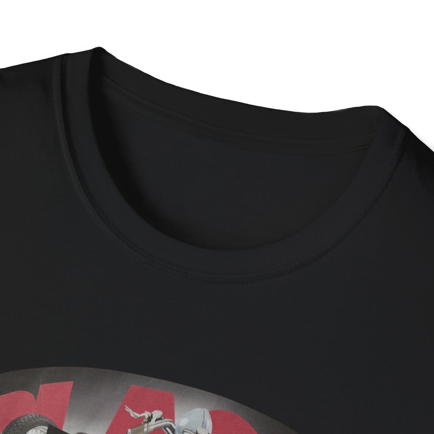 Black Bike Rider Unisex Softstyle T-Shirt