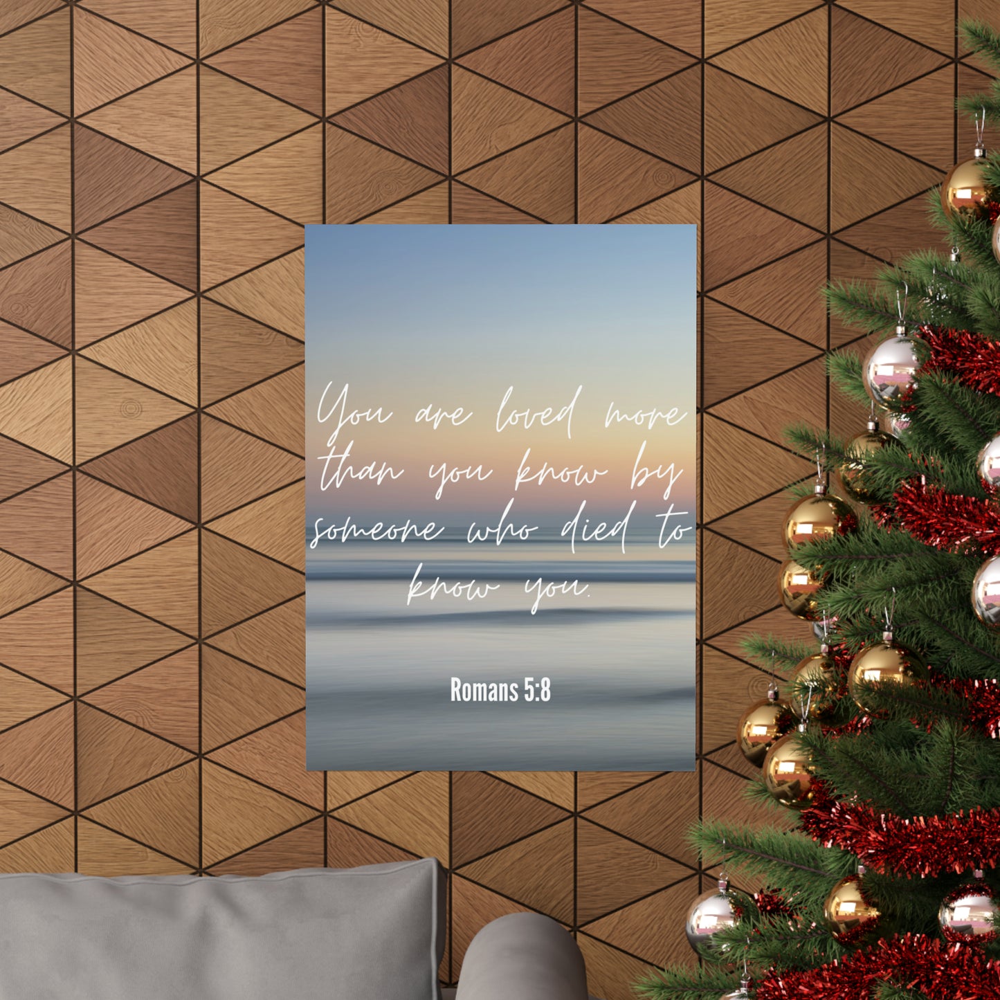 You are Loved Matte Vertical Framed Vertical Poster, Framed Canvas Wall Art Set Abstract Christian Prints Minimalist Modern Art Boho Wall Decor