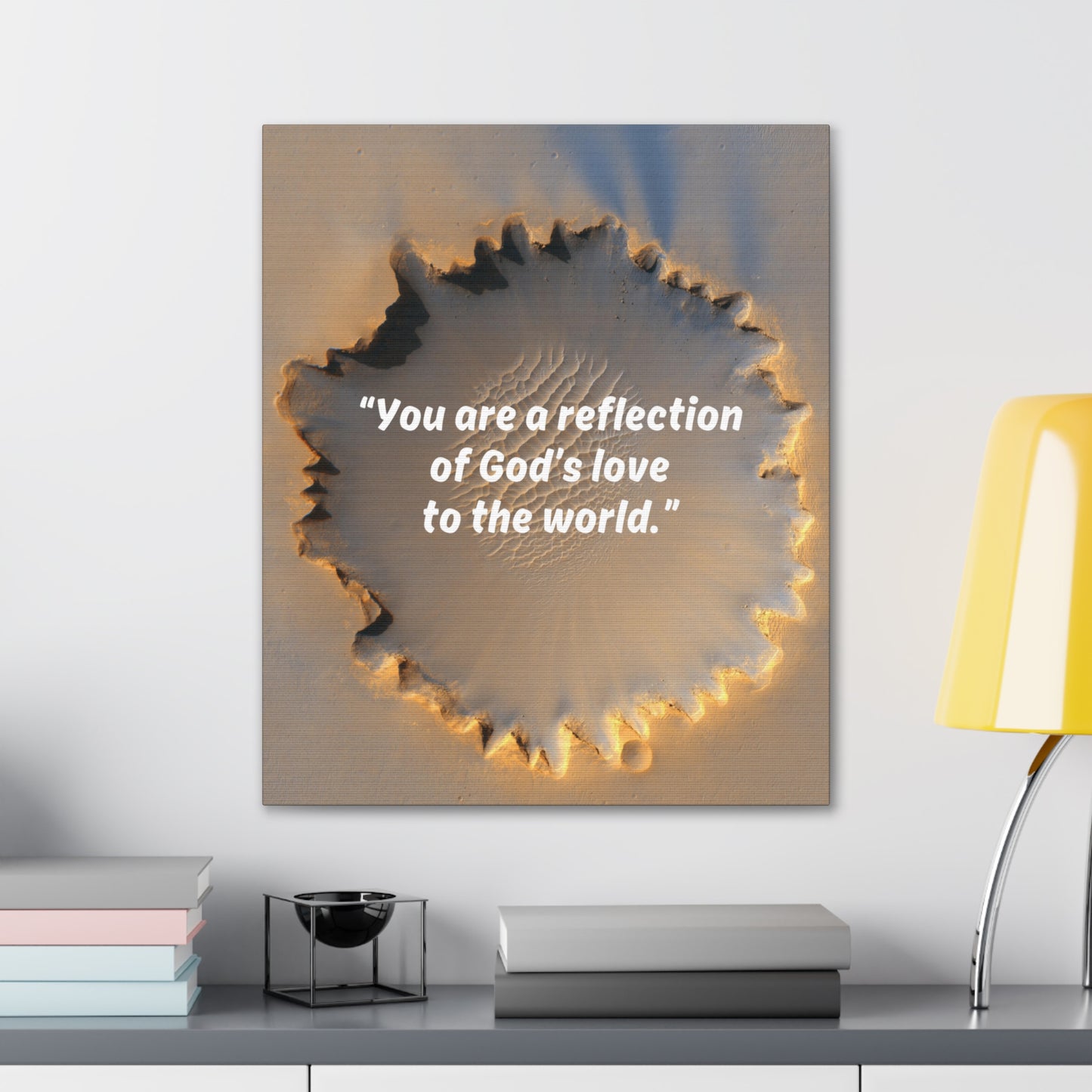Reflection of God Canvas Gallery Framed Vertical Poster, Canvas Wall Art Set Abstract Prints Minimalist Modern Art Boho Wall Decor