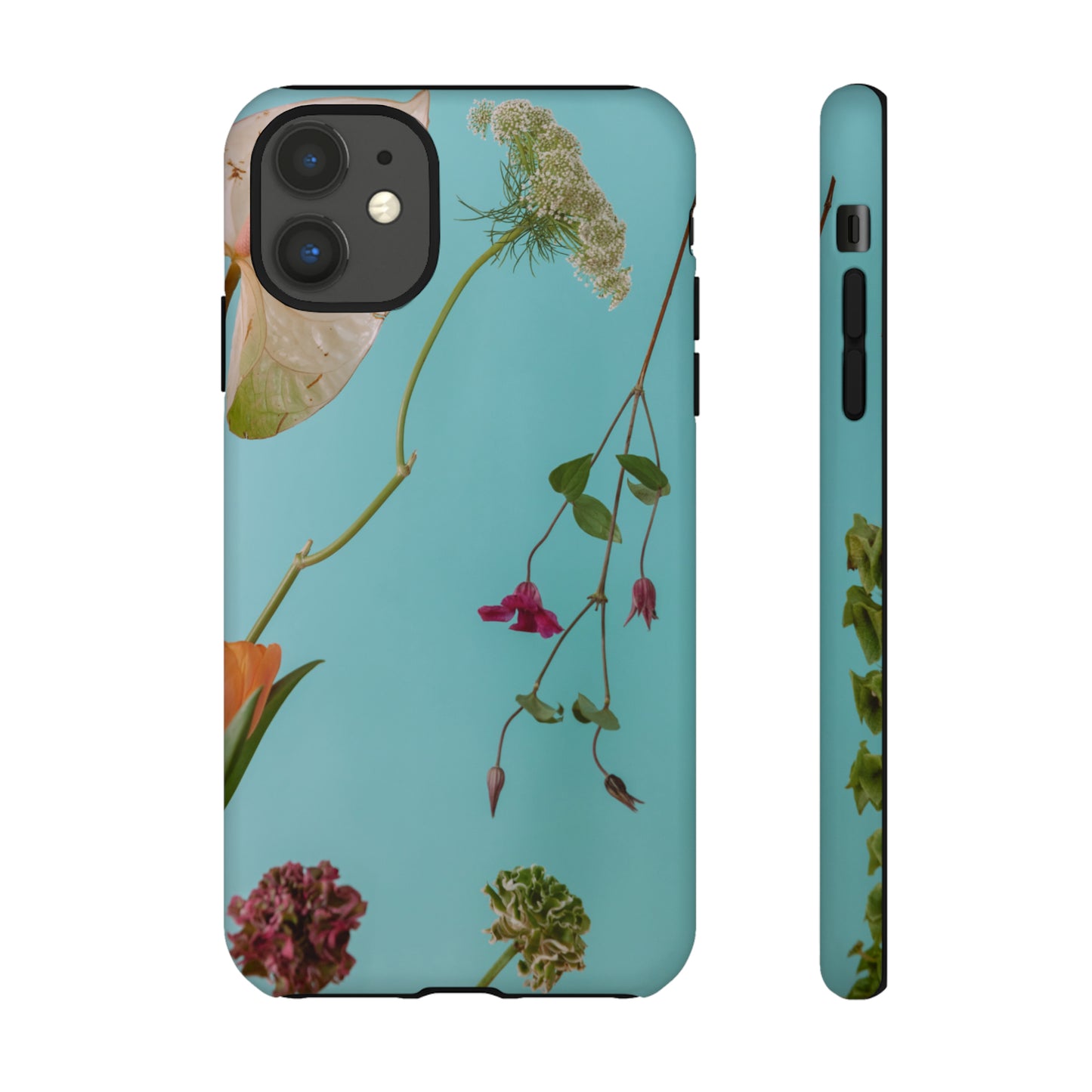 Serene Flowers, Samsung Galaxy, iPhone 15, 14, 13 pro max case, iPhone Tough Phone Case, Popular Phone Cover, Everyday Phone Cases, Tough Case