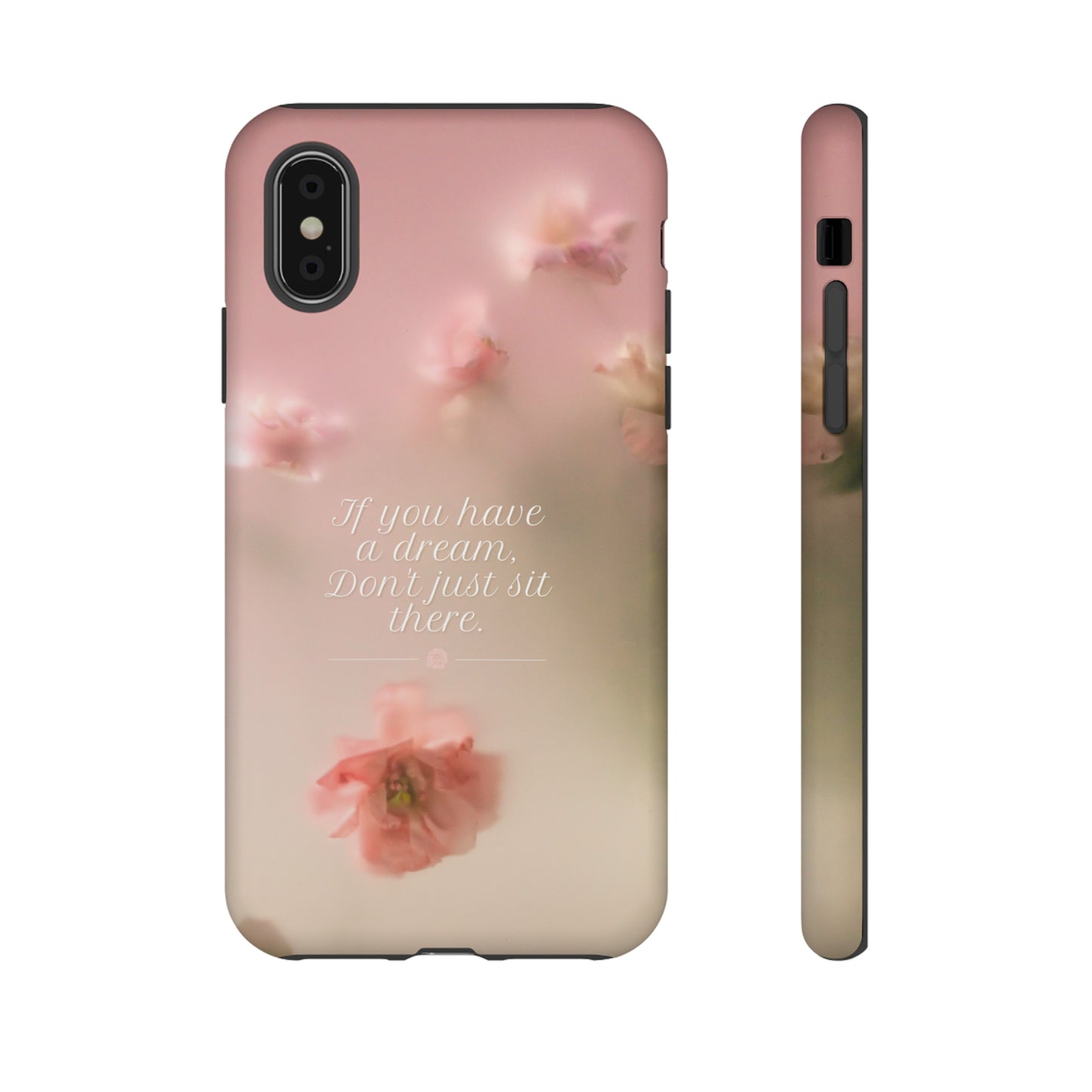 Pink Misty Flowers, Phone Case, Samsung Galaxy, iPhone 15, 14, 13 pro max case, iPhone Tough Phone Case, Popular Phone Cover, Everyday Phone Cases, Tough Case