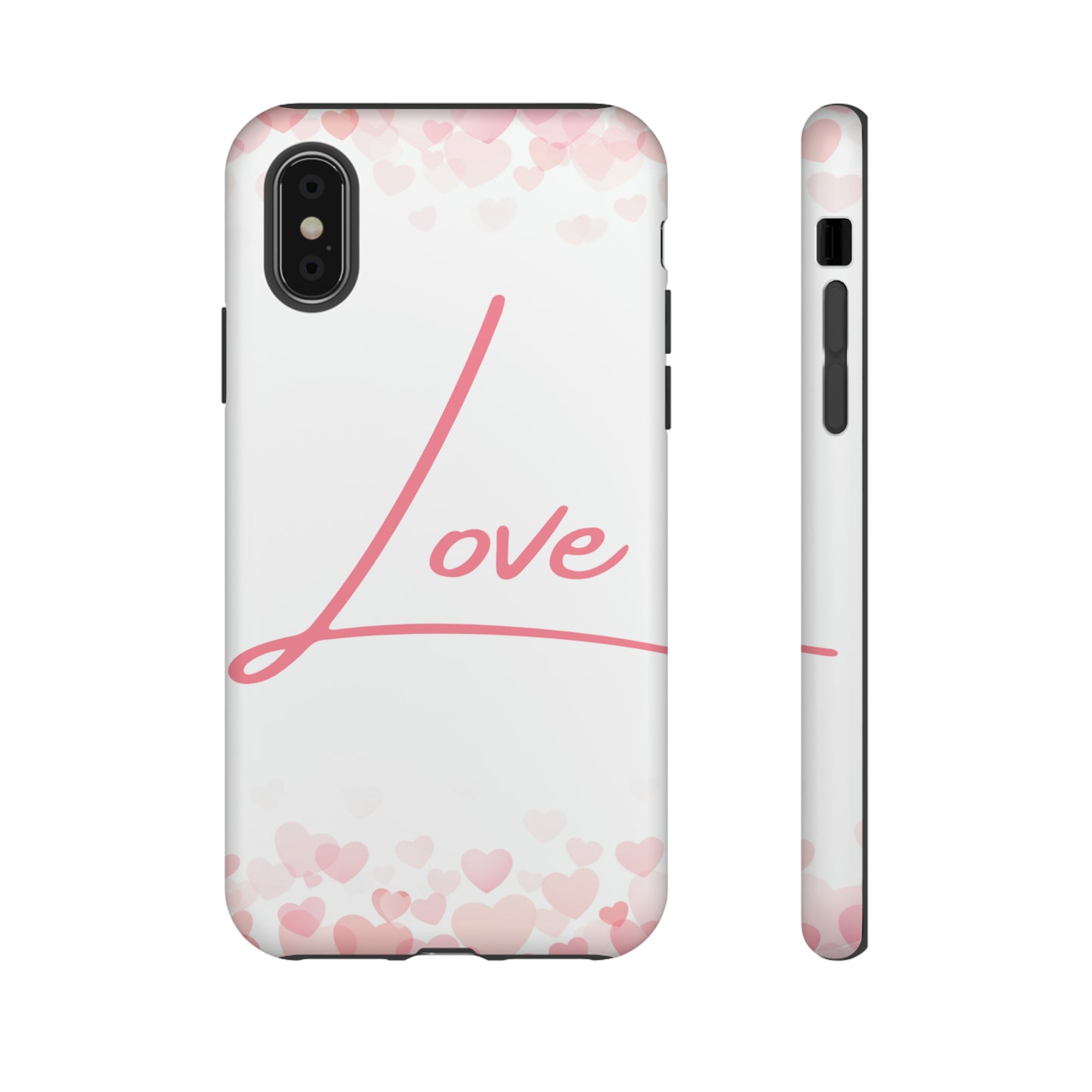 Love and Hearts Phone Case, Samsung Galaxy, iPhone 15, 14, 13 pro max case, iPhone Tough Phone Case, Popular Phone Cover, Everyday Phone Cases, Tough Case