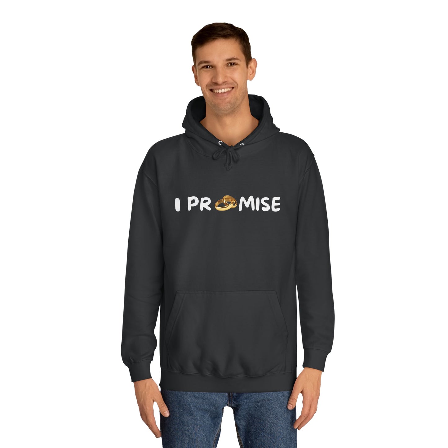 I PROMISE MARRIAGE VOW HOODIE, Unisex College Hoodie, Bible, Church, Inspirational, Commitment Hoodie