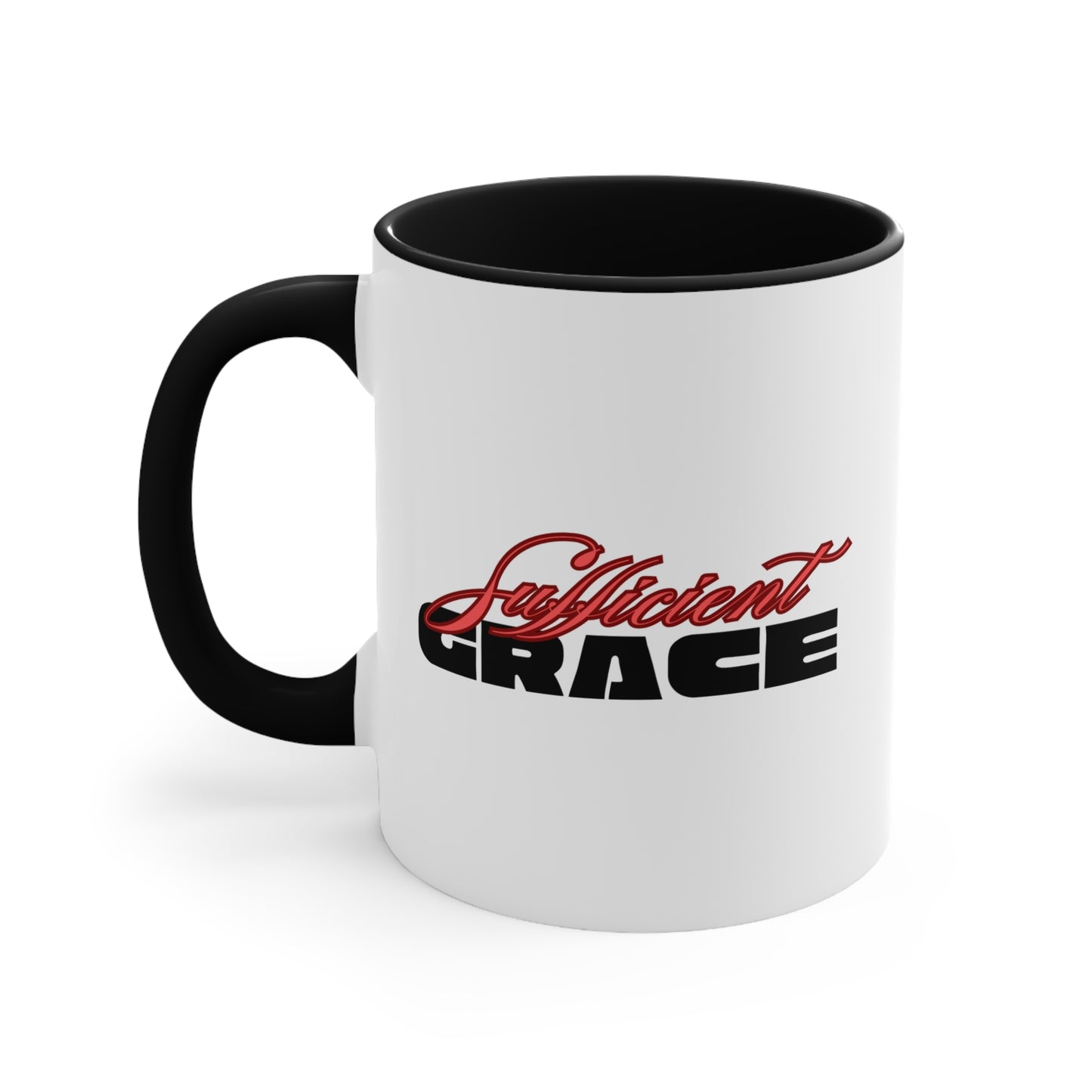 Sufficient Grace Mug, 11oz, Positive, Bible Verse, Inspiration, Gift, Coffee Mug, Christian Mug, Special Occassion Mug