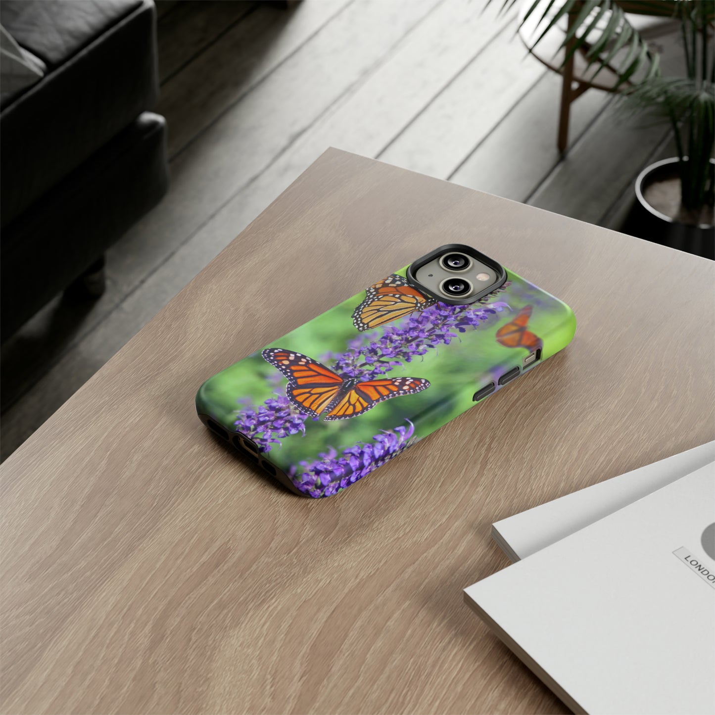 Beautiful Butterfly w/Green Background Phone Case, Samsung Galaxy, iPhone 15, 14, 13 pro max case, iPhone Tough Phone Case, Popular Phone Cover, Everyday Phone Cases, Tough Case