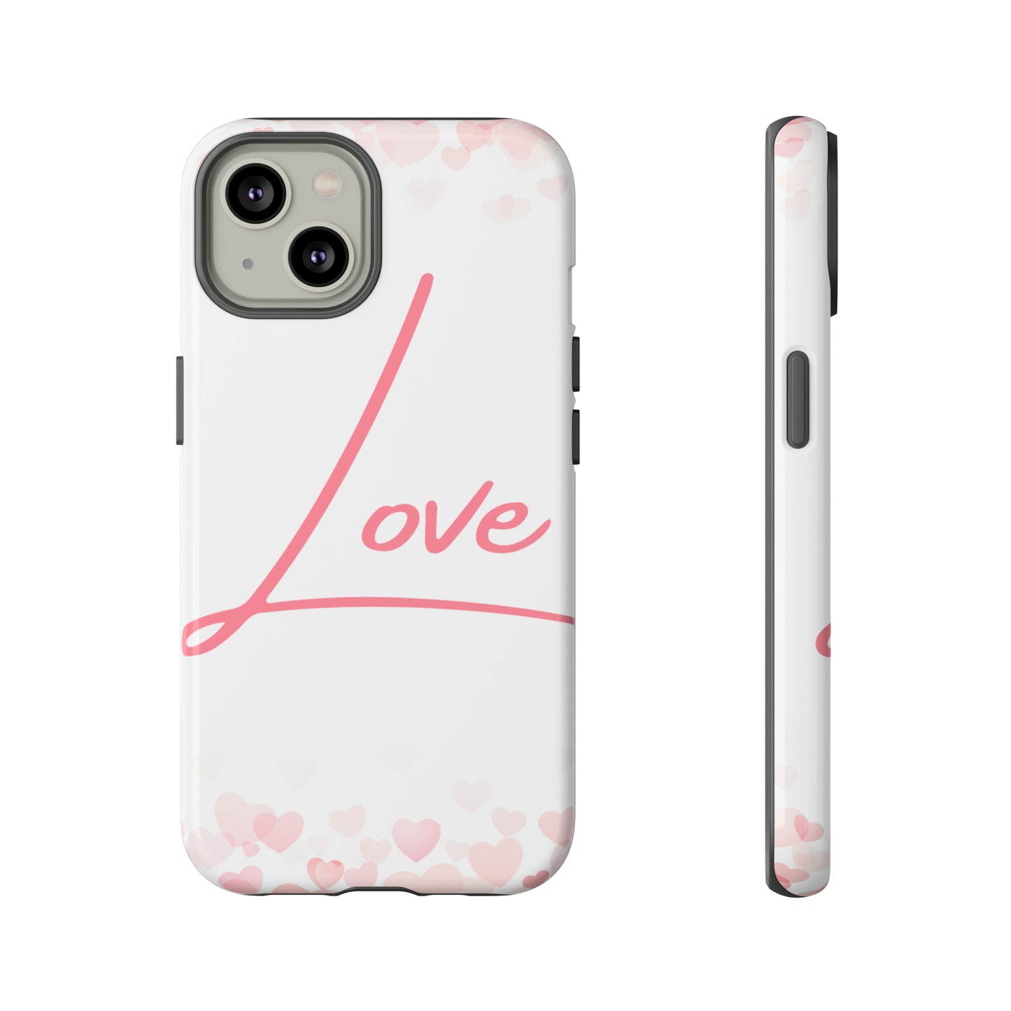 Love and Hearts Phone Case, Samsung Galaxy, iPhone 15, 14, 13 pro max case, iPhone Tough Phone Case, Popular Phone Cover, Everyday Phone Cases, Tough Case