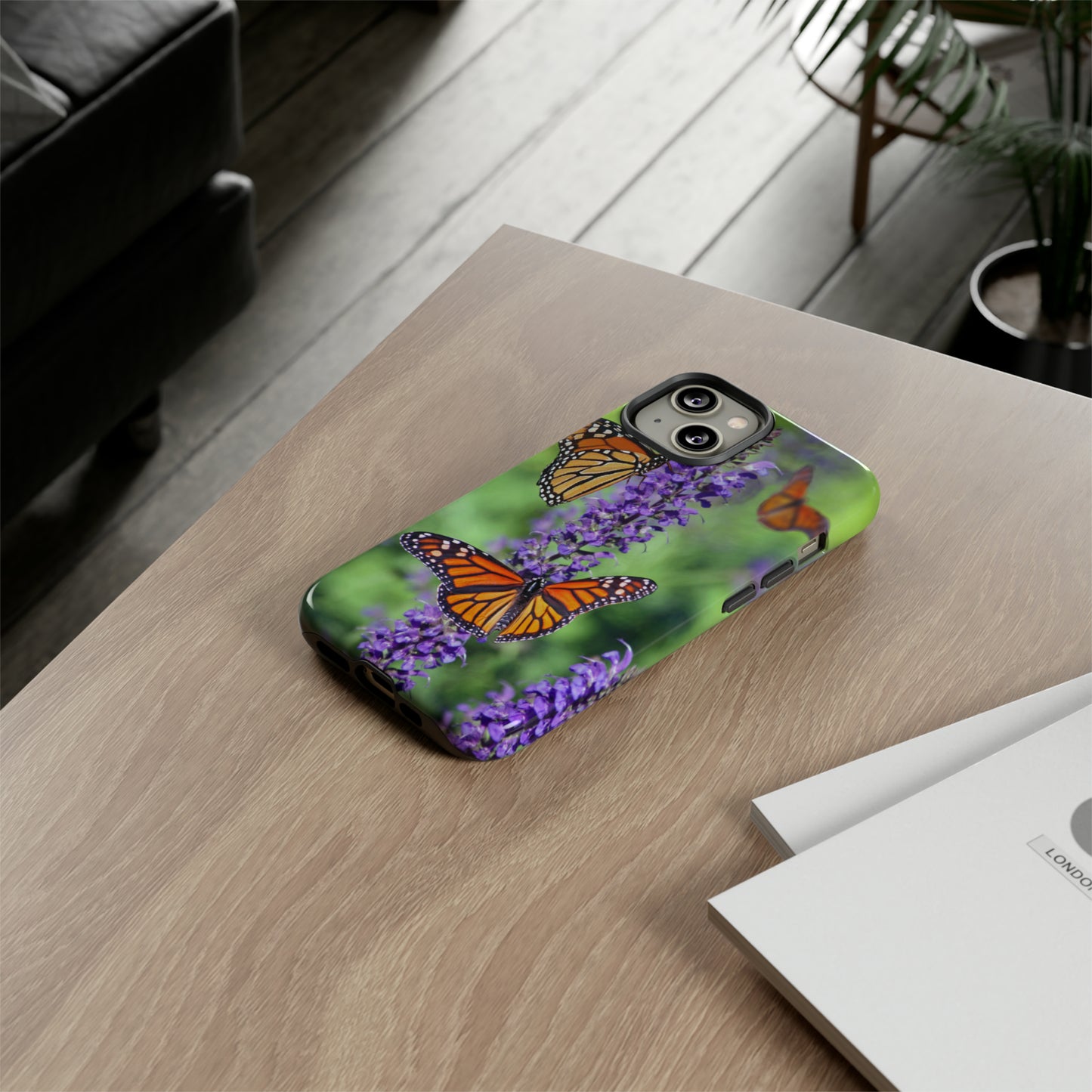 Beautiful Butterfly w/Green Background Phone Case, Samsung Galaxy, iPhone 15, 14, 13 pro max case, iPhone Tough Phone Case, Popular Phone Cover, Everyday Phone Cases, Tough Case