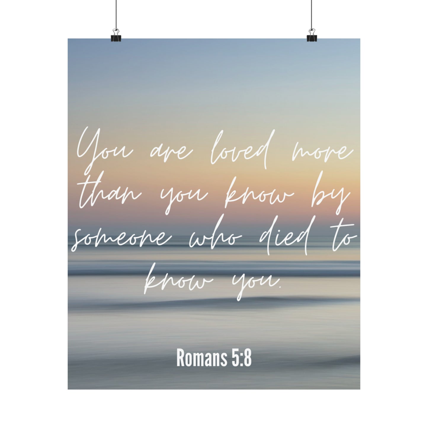 You are Loved Matte Vertical Framed Vertical Poster, Framed Canvas Wall Art Set Abstract Christian Prints Minimalist Modern Art Boho Wall Decor