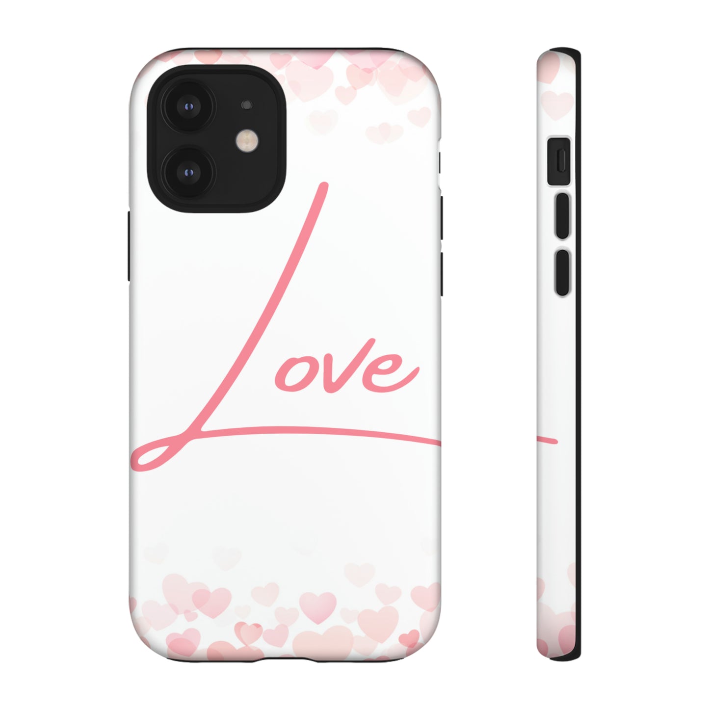 Love and Hearts Phone Case, Samsung Galaxy, iPhone 15, 14, 13 pro max case, iPhone Tough Phone Case, Popular Phone Cover, Everyday Phone Cases, Tough Case