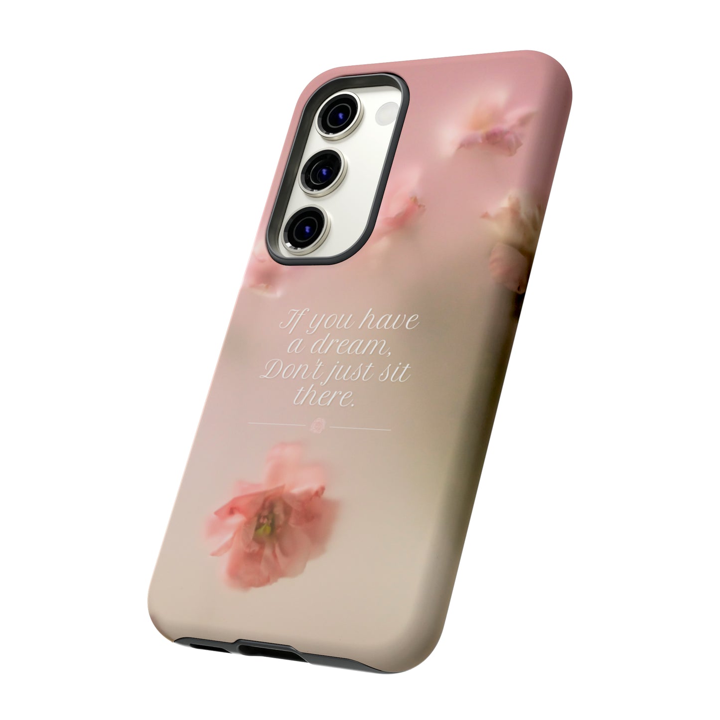 Pink Misty Flowers, Phone Case, Samsung Galaxy, iPhone 15, 14, 13 pro max case, iPhone Tough Phone Case, Popular Phone Cover, Everyday Phone Cases, Tough Case