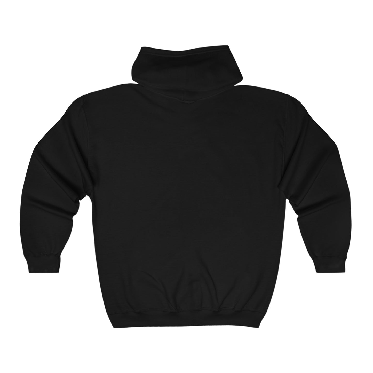 Kingdom Warrior Black Unisex Heavy Blend Full Zip Hooded Scripture, Gift, Inspirational, Church, Special Occasion, Workout Wear, Fitness