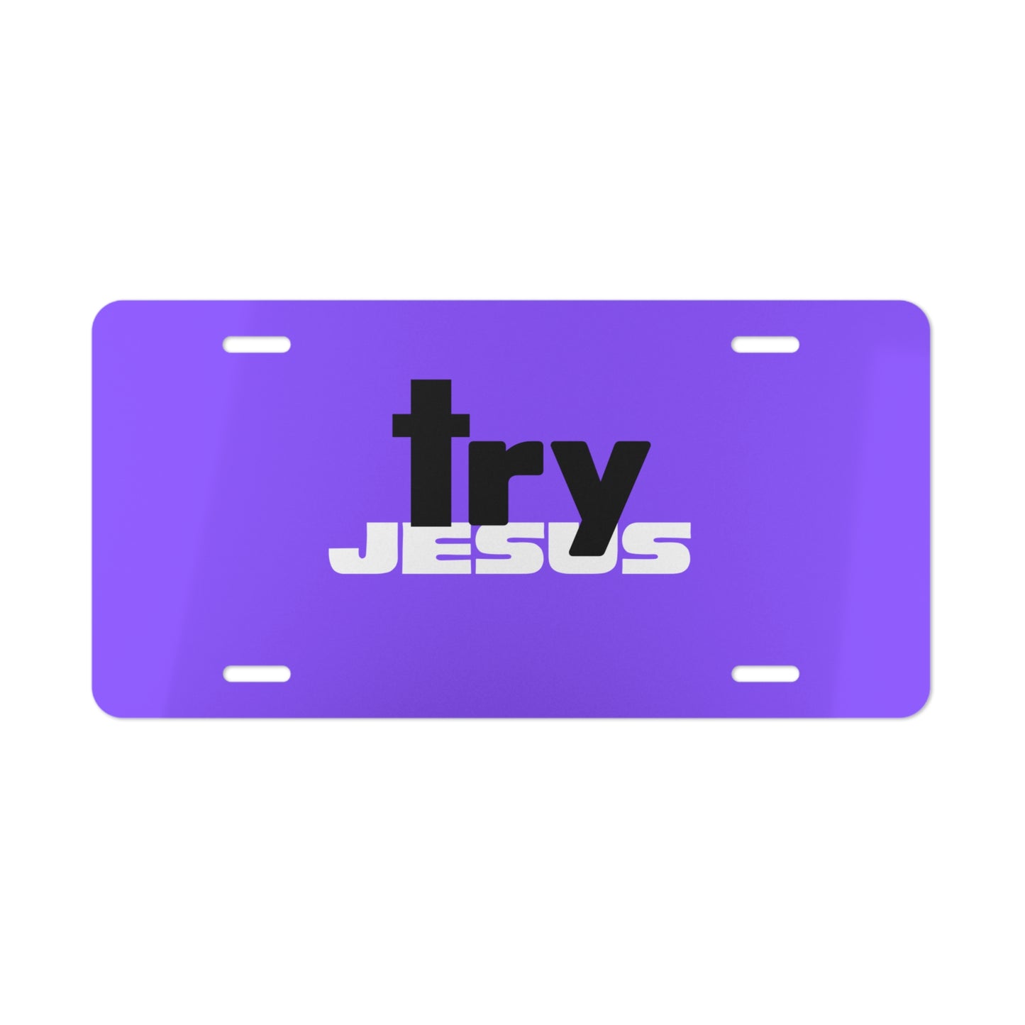Try Jesus Vanity Plate