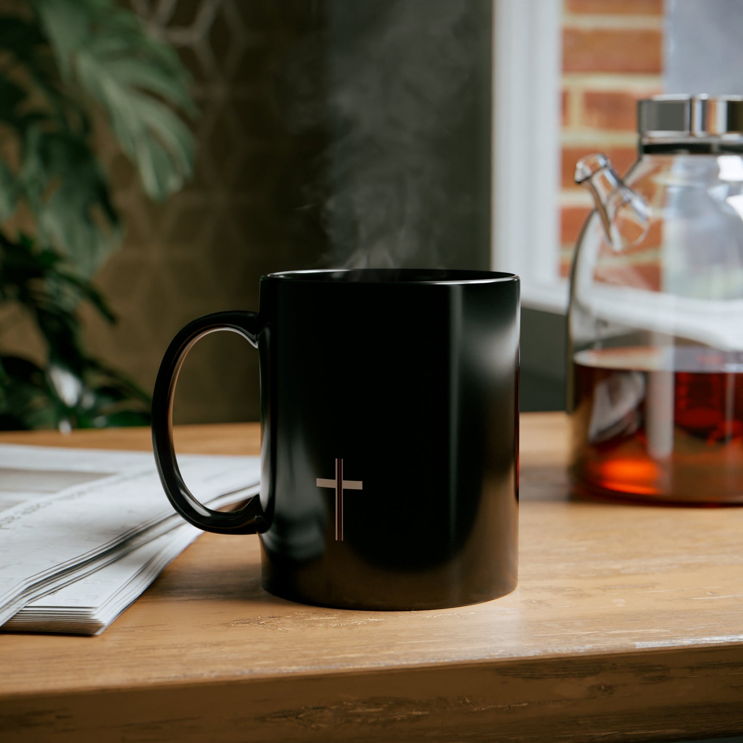 Cross + Blood Mug, 11oz, Positive, Church, Inspiration, Gift, Coffee Mug, Christian Mug, Special Occassion Mug