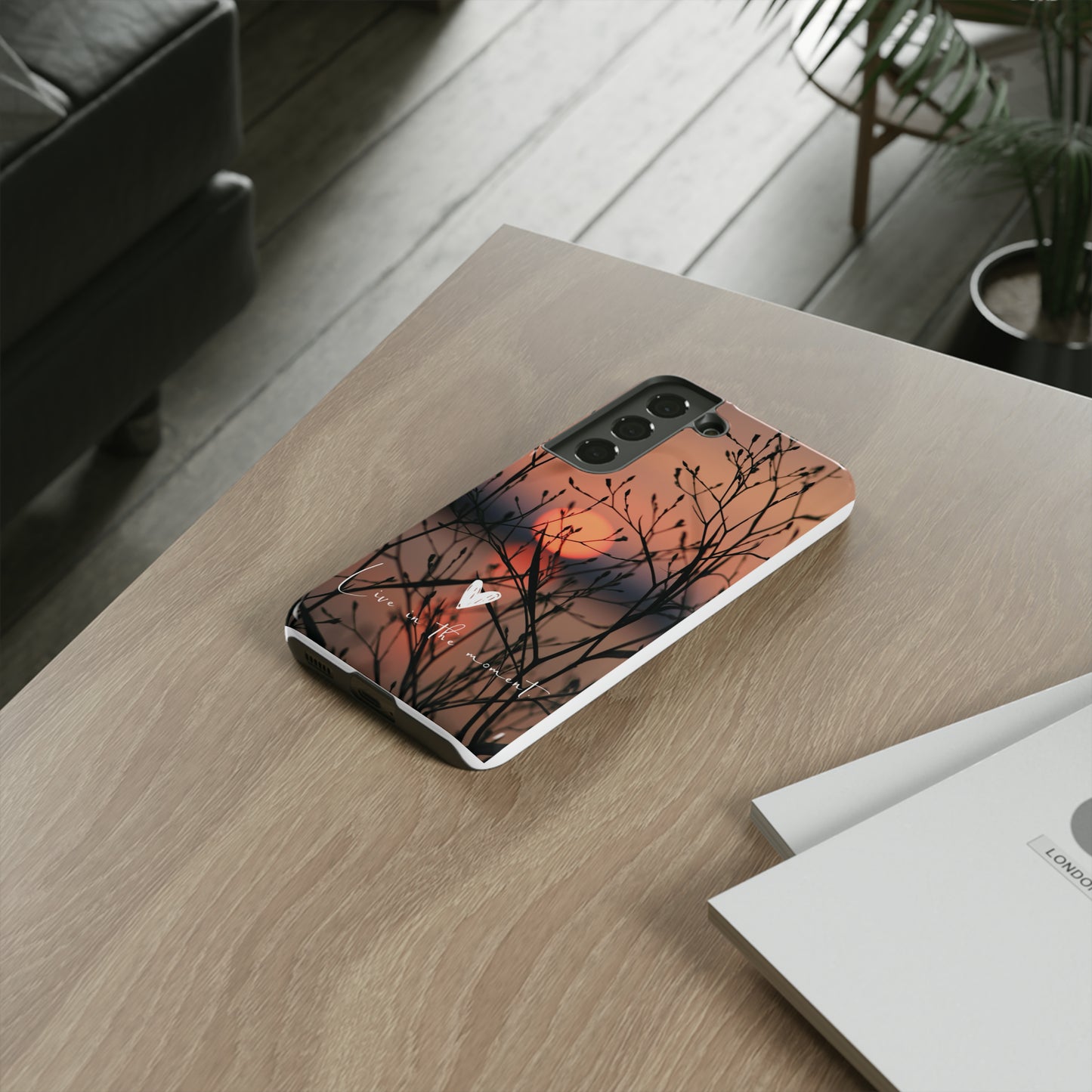 Live In The Moment, Samsung Galaxy, iPhone 15, 14, 13 pro max case, iPhone Tough Phone Case, Popular Phone Cover, Everyday Phone Cases, Tough Case
