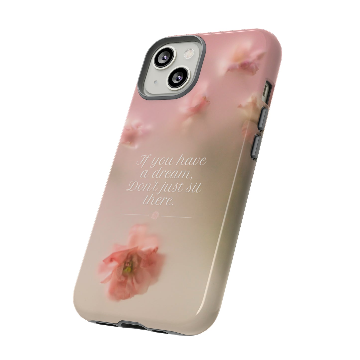 Pink Misty Flowers, Phone Case, Samsung Galaxy, iPhone 15, 14, 13 pro max case, iPhone Tough Phone Case, Popular Phone Cover, Everyday Phone Cases, Tough Case