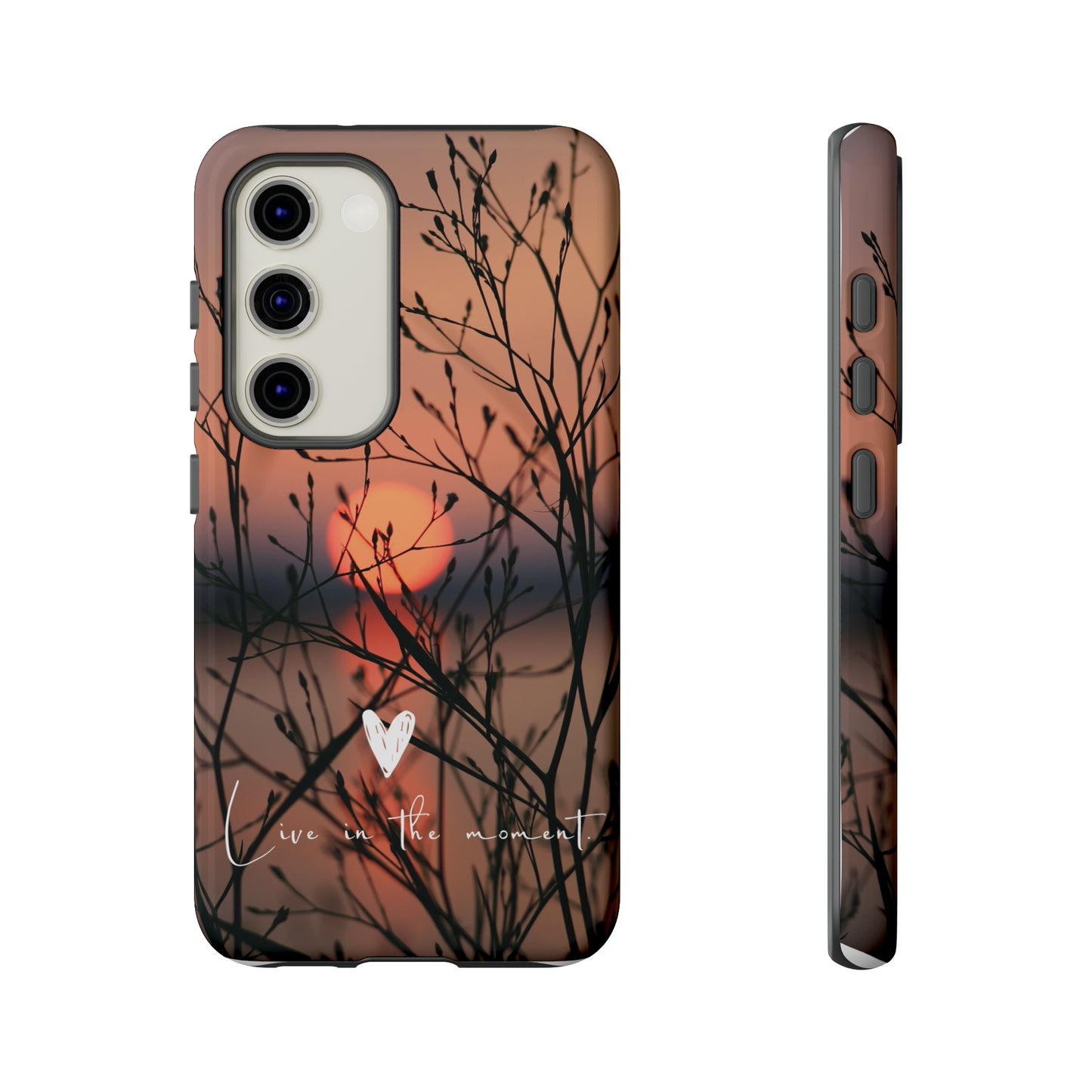 Live In The Moment, Samsung Galaxy, iPhone 15, 14, 13 pro max case, iPhone Tough Phone Case, Popular Phone Cover, Everyday Phone Cases, Tough Case