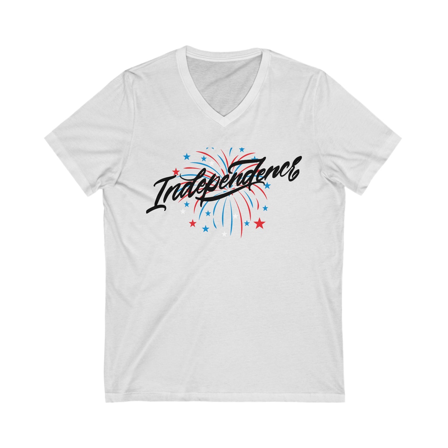 Unisex Jersey Short Sleeve V-Neck Tee