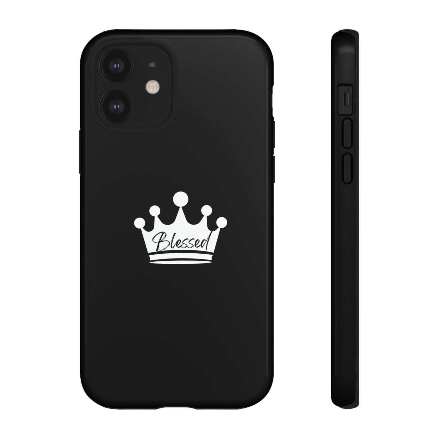 Blessed w/Crown Tough, Samsung, iPhone 15, 14, 13 pro max case, iPhone Tough Phone Case, Popular Phone Cover, Everyday Phone Cases, Tough Case