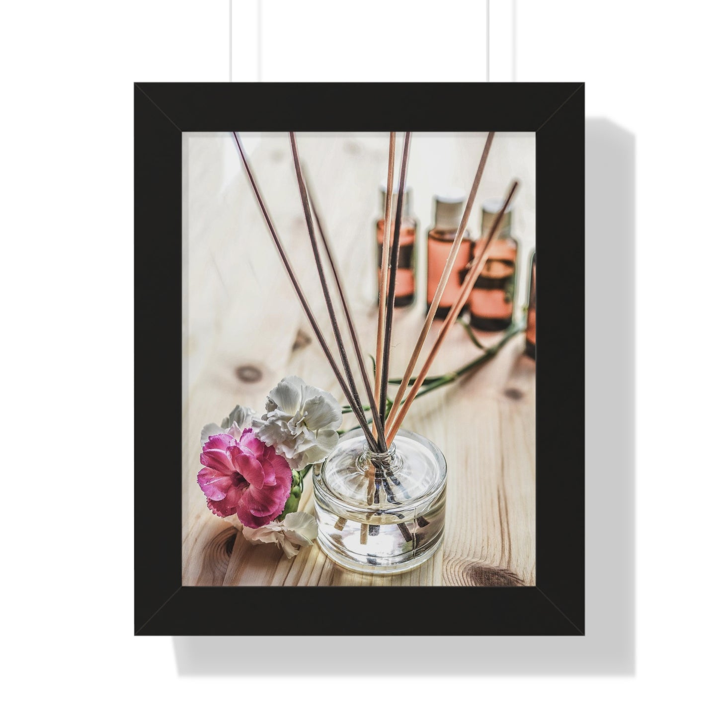 Diffuser+ Rose Wall Art Framed Vertical Poster