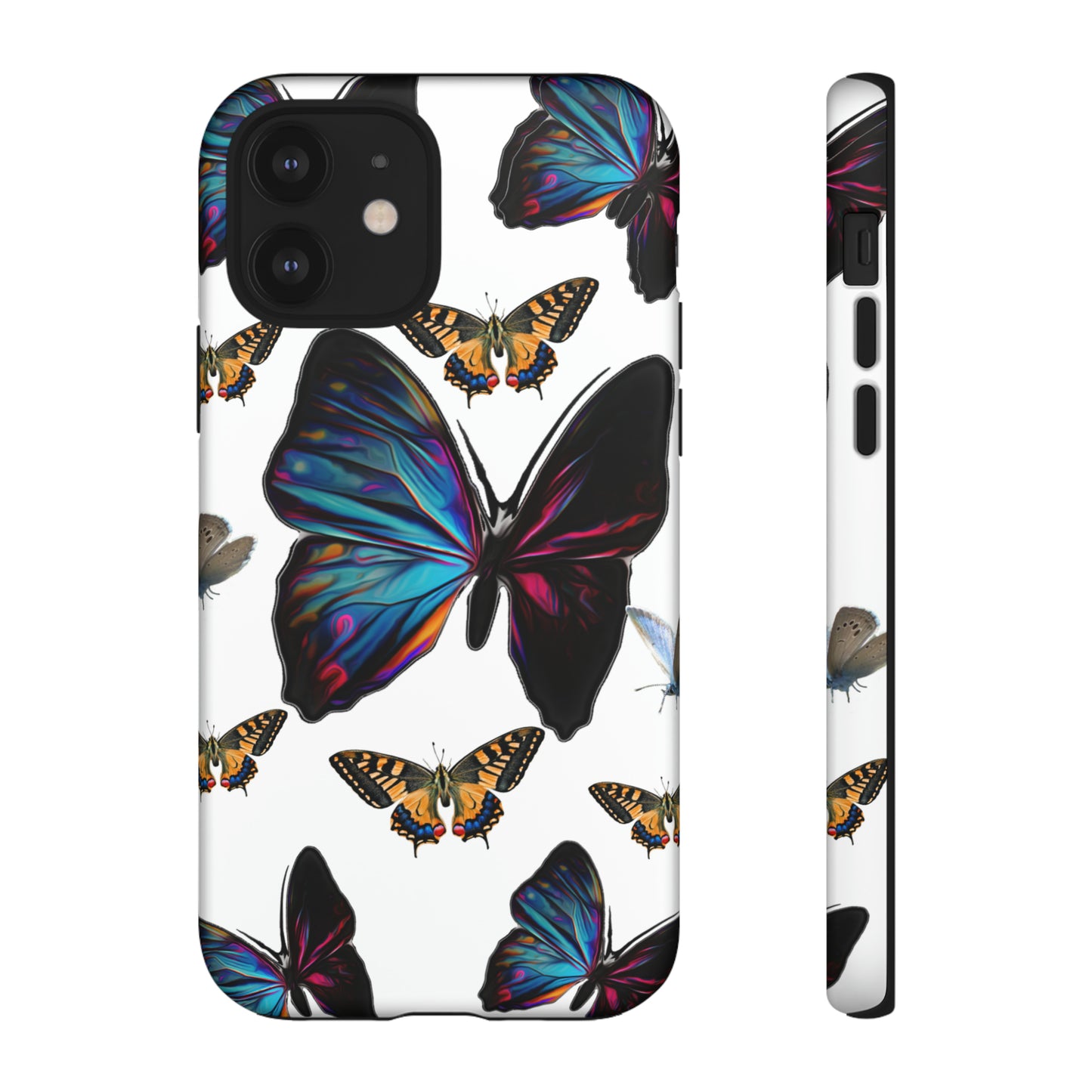 Beautiful Butterfly Phone Case/White Background, Samsung Galaxy, iPhone 15, 14, 13 pro max case, iPhone Tough Phone Case, Popular Phone Cover, Everyday Phone Cases, Tough Case