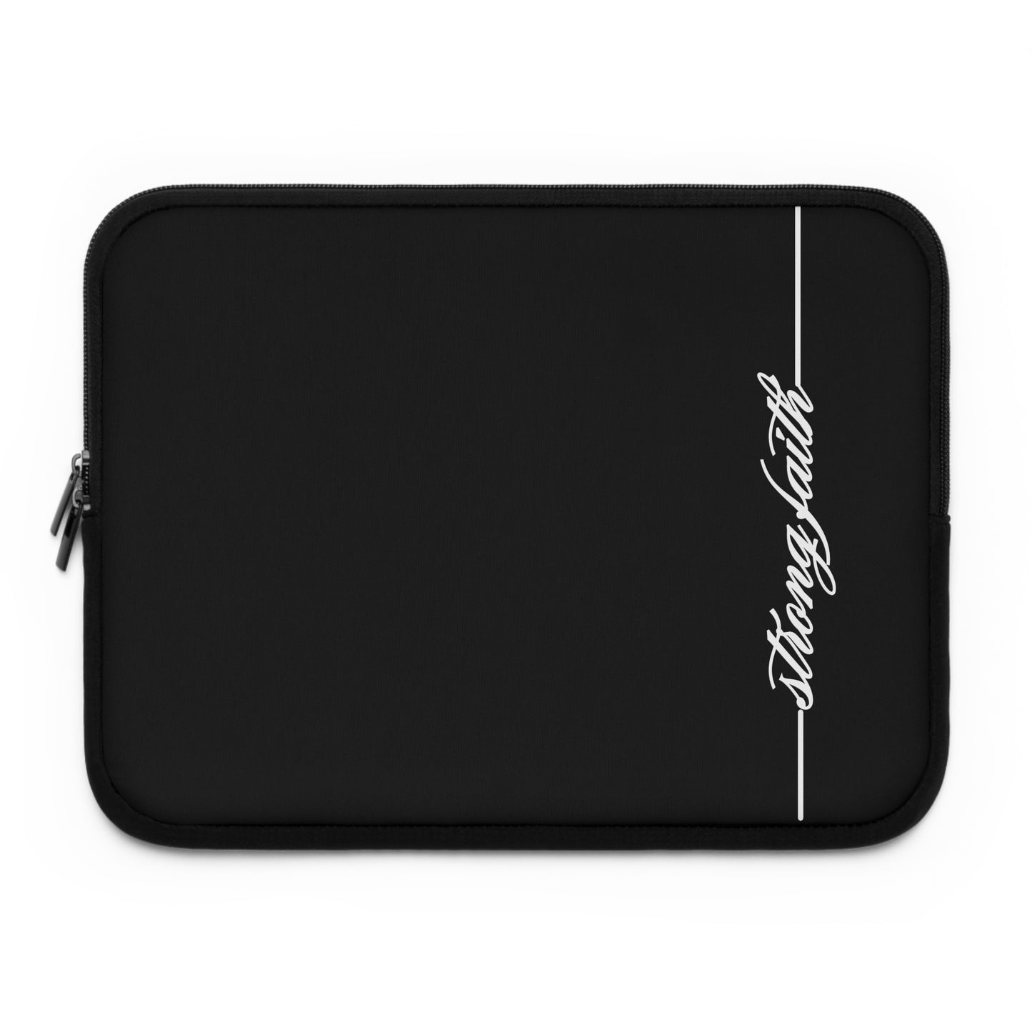 Strong Faith - Christian Laptop Sleeve, Positive, Inspiration, Gift, Special Occassion Gift, For Work
