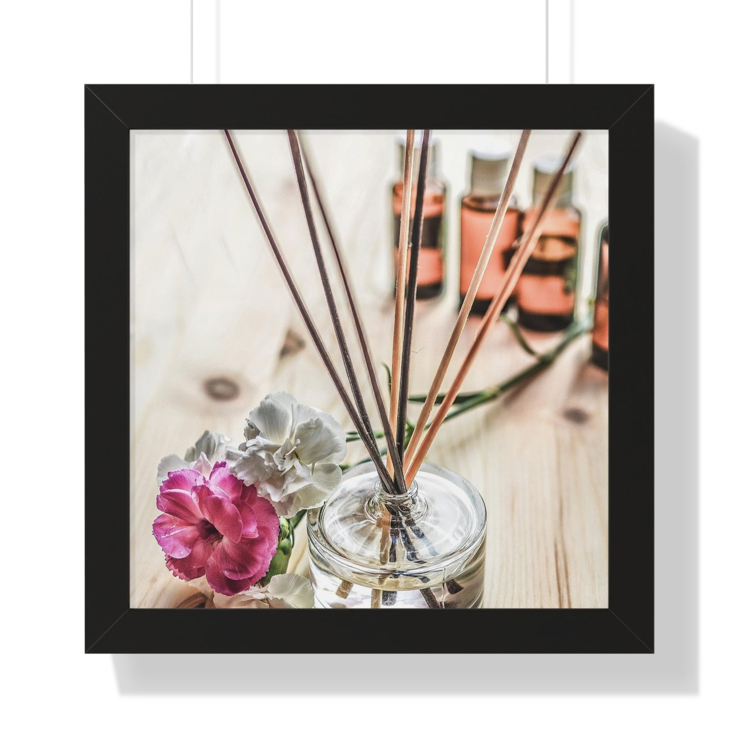 Diffuser+ Rose Wall Art Framed Vertical Poster