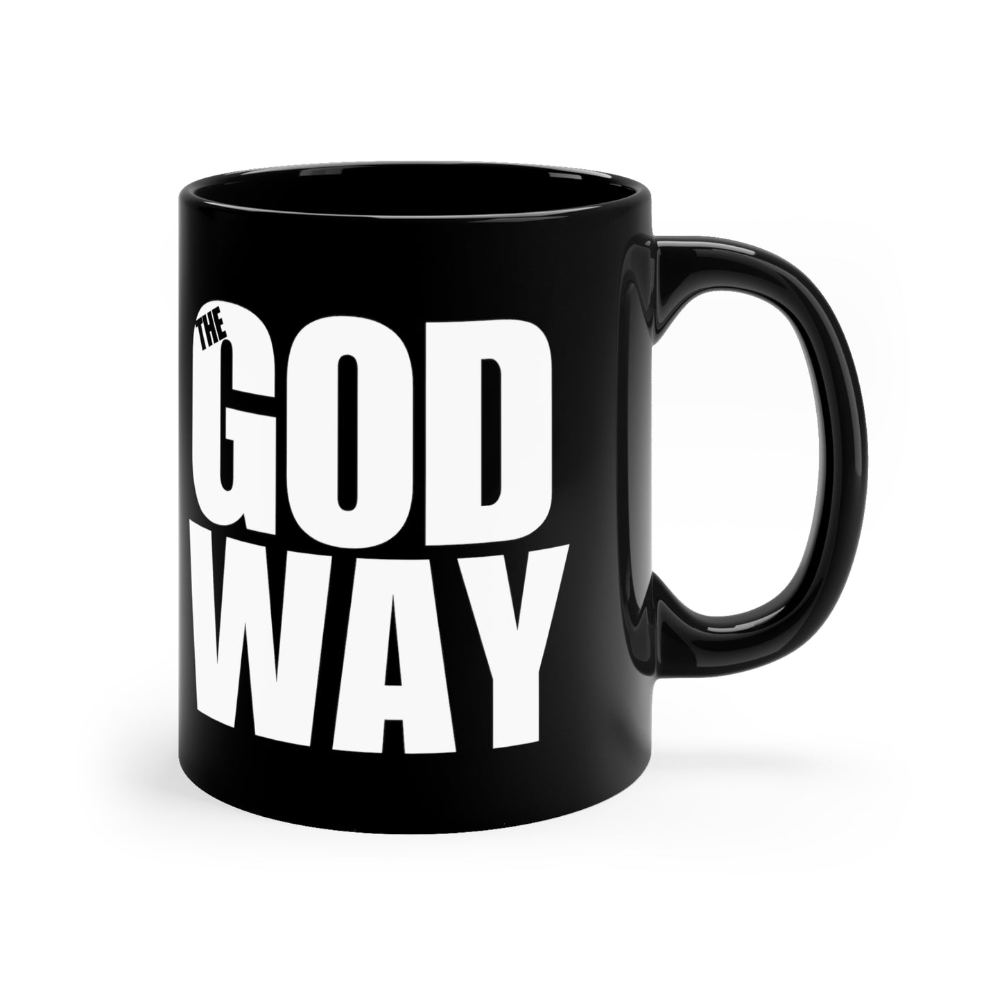 THE GOD WAY Black Mug, 11oz, Isaiah 55:8-9 , Bible Verse, Inspiration, Gift, Coffee Mug, Christian Mug, Special Occassion Mug, graduation