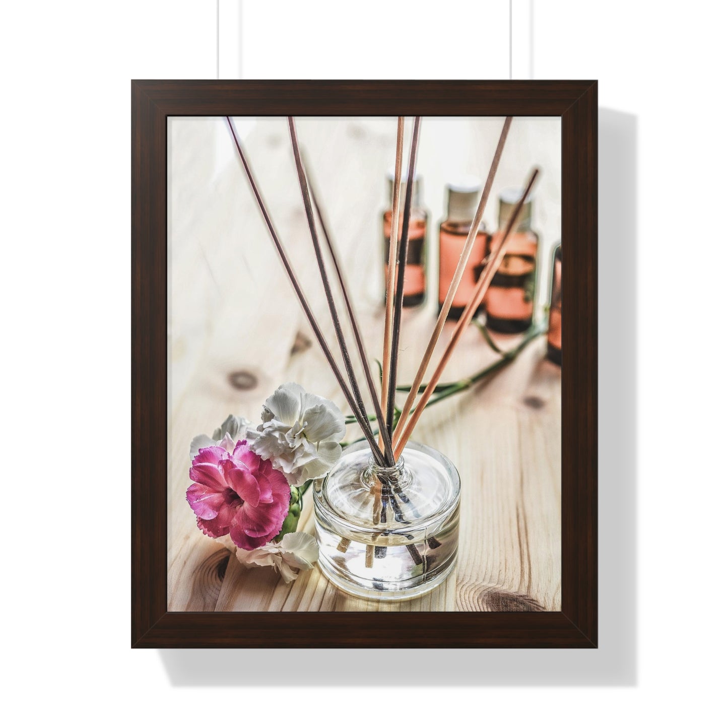 Diffuser+ Rose Wall Art Framed Vertical Poster