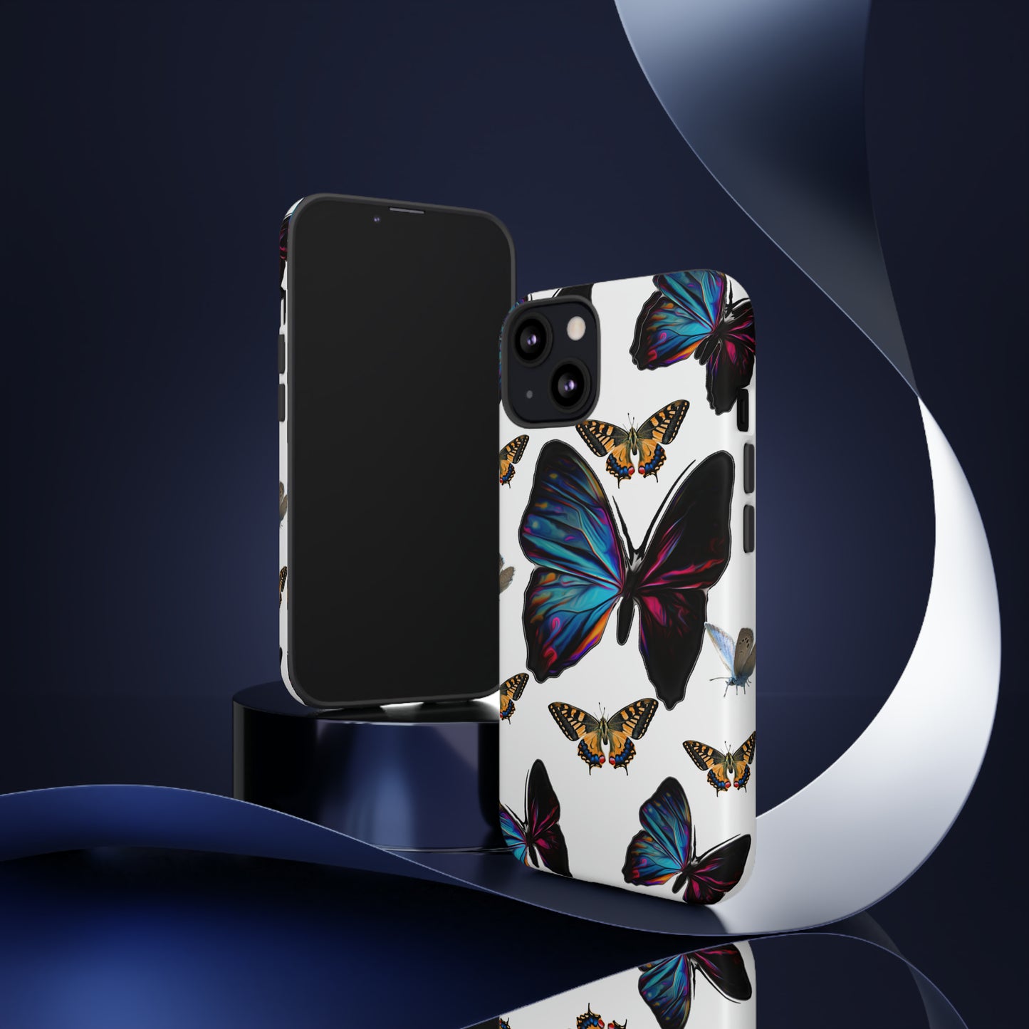 Beautiful Butterfly Phone Case/White Background, Samsung Galaxy, iPhone 15, 14, 13 pro max case, iPhone Tough Phone Case, Popular Phone Cover, Everyday Phone Cases, Tough Case