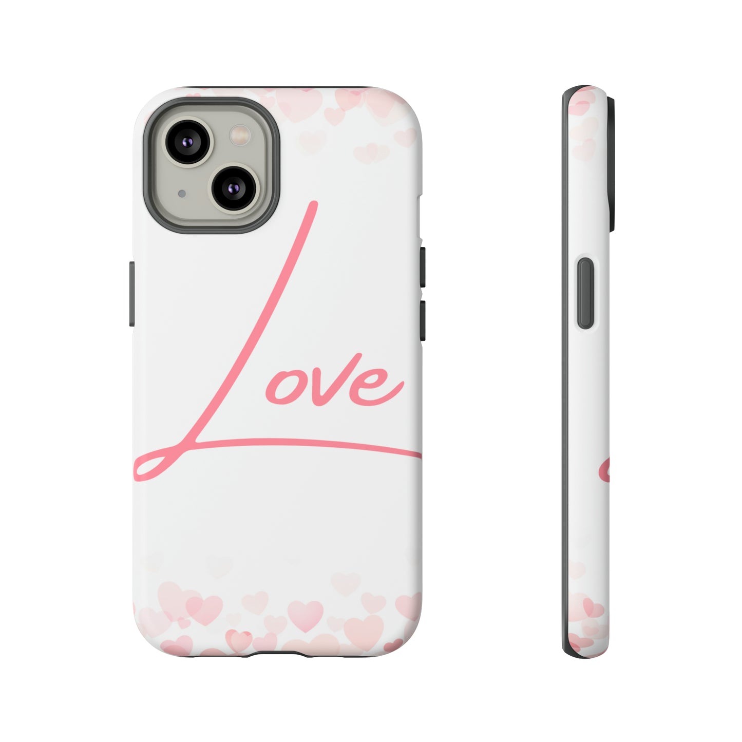 Love and Hearts Phone Case, Samsung Galaxy, iPhone 15, 14, 13 pro max case, iPhone Tough Phone Case, Popular Phone Cover, Everyday Phone Cases, Tough Case