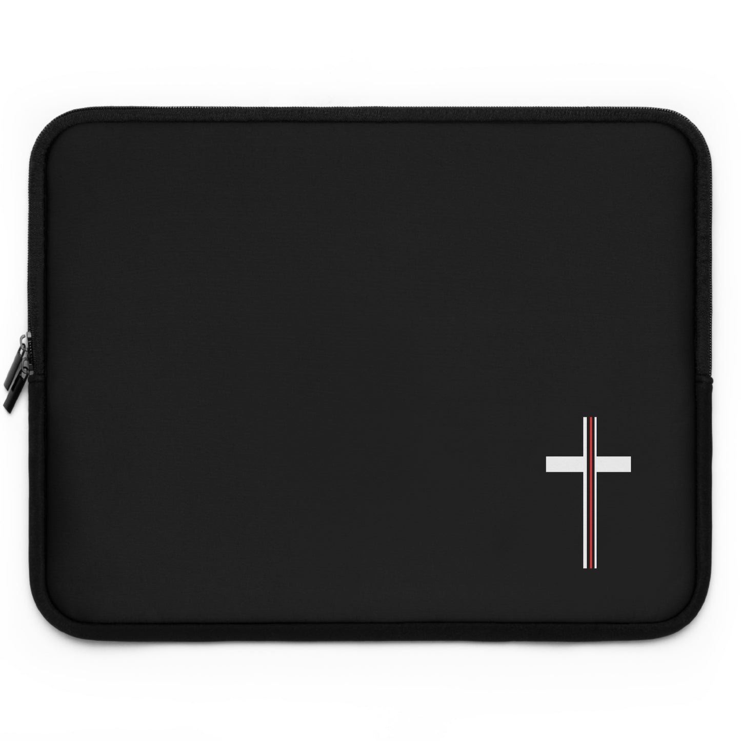 Cross + Blood, Christian Laptop Sleeve, Positive, Bible Verse, Inspiration, Gift, Occassion Laptop Sleeve, Work