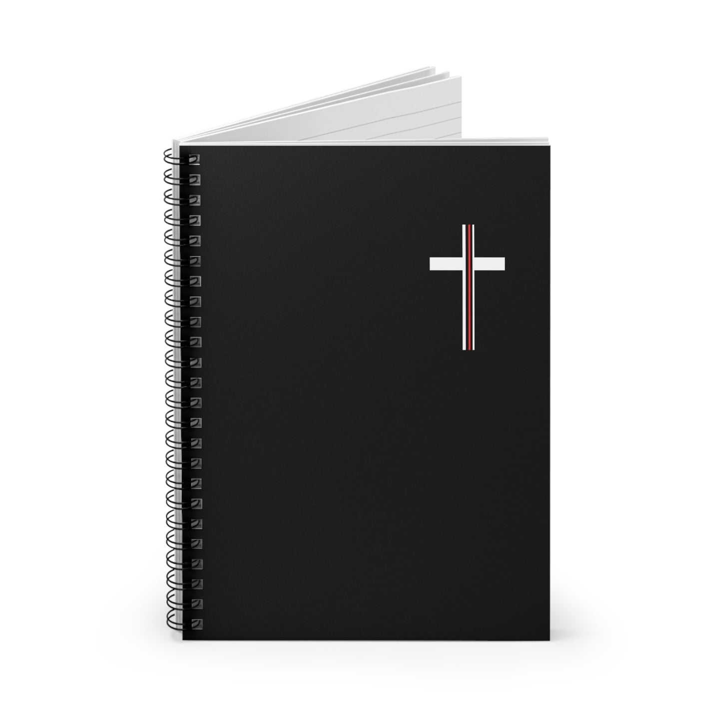 Cross + Blood Spiral Notebook - Ruled Line