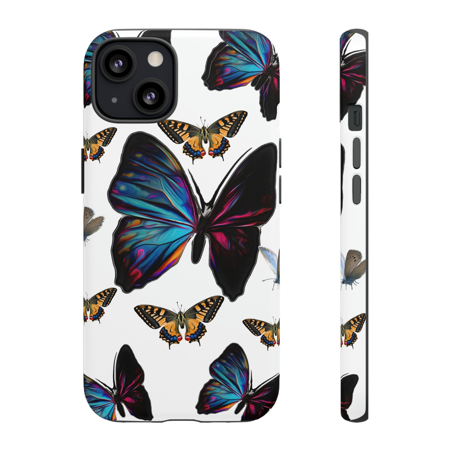 Beautiful Butterfly Phone Case/White Background, Samsung Galaxy, iPhone 15, 14, 13 pro max case, iPhone Tough Phone Case, Popular Phone Cover, Everyday Phone Cases, Tough Case