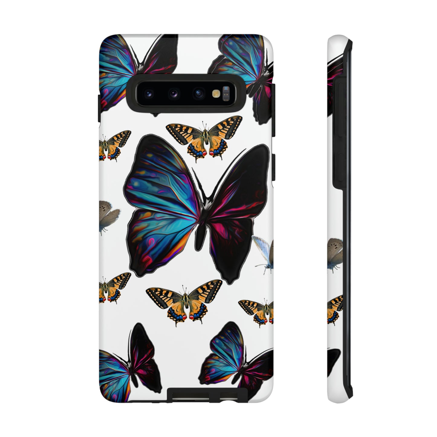 Beautiful Butterfly Phone Case/White Background, Samsung Galaxy, iPhone 15, 14, 13 pro max case, iPhone Tough Phone Case, Popular Phone Cover, Everyday Phone Cases, Tough Case