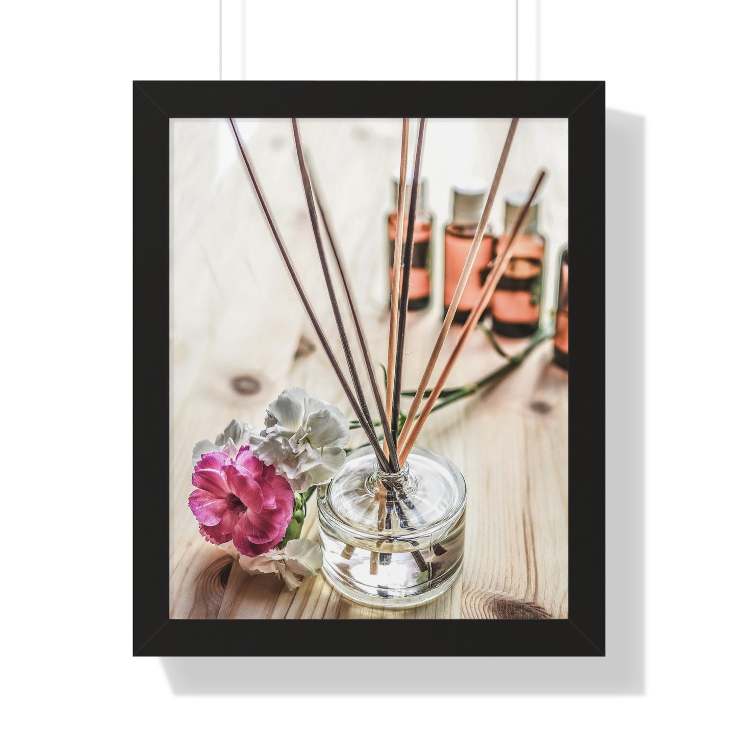 Diffuser+ Rose Wall Art Framed Vertical Poster