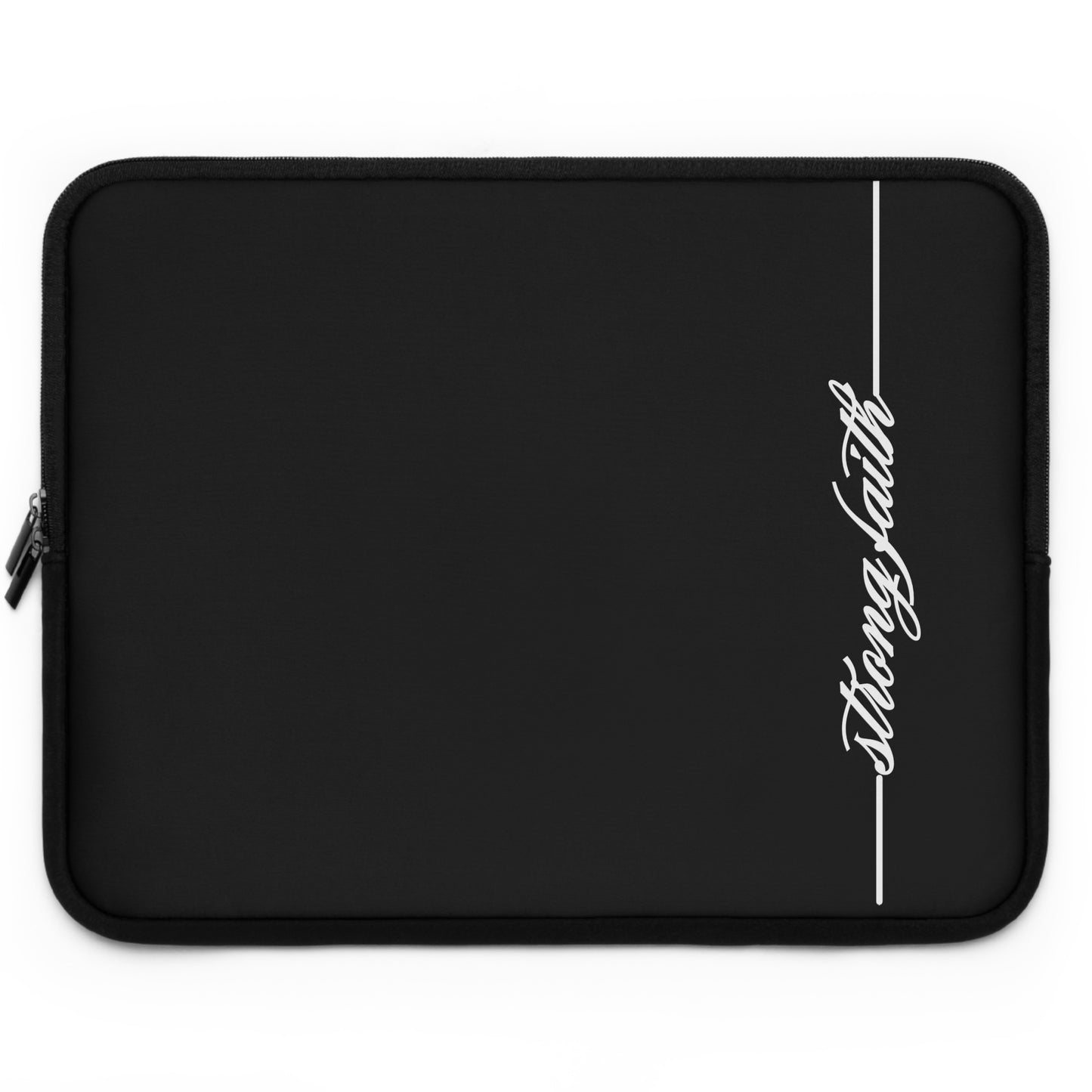 Strong Faith - Christian Laptop Sleeve, Positive, Inspiration, Gift, Special Occassion Gift, For Work