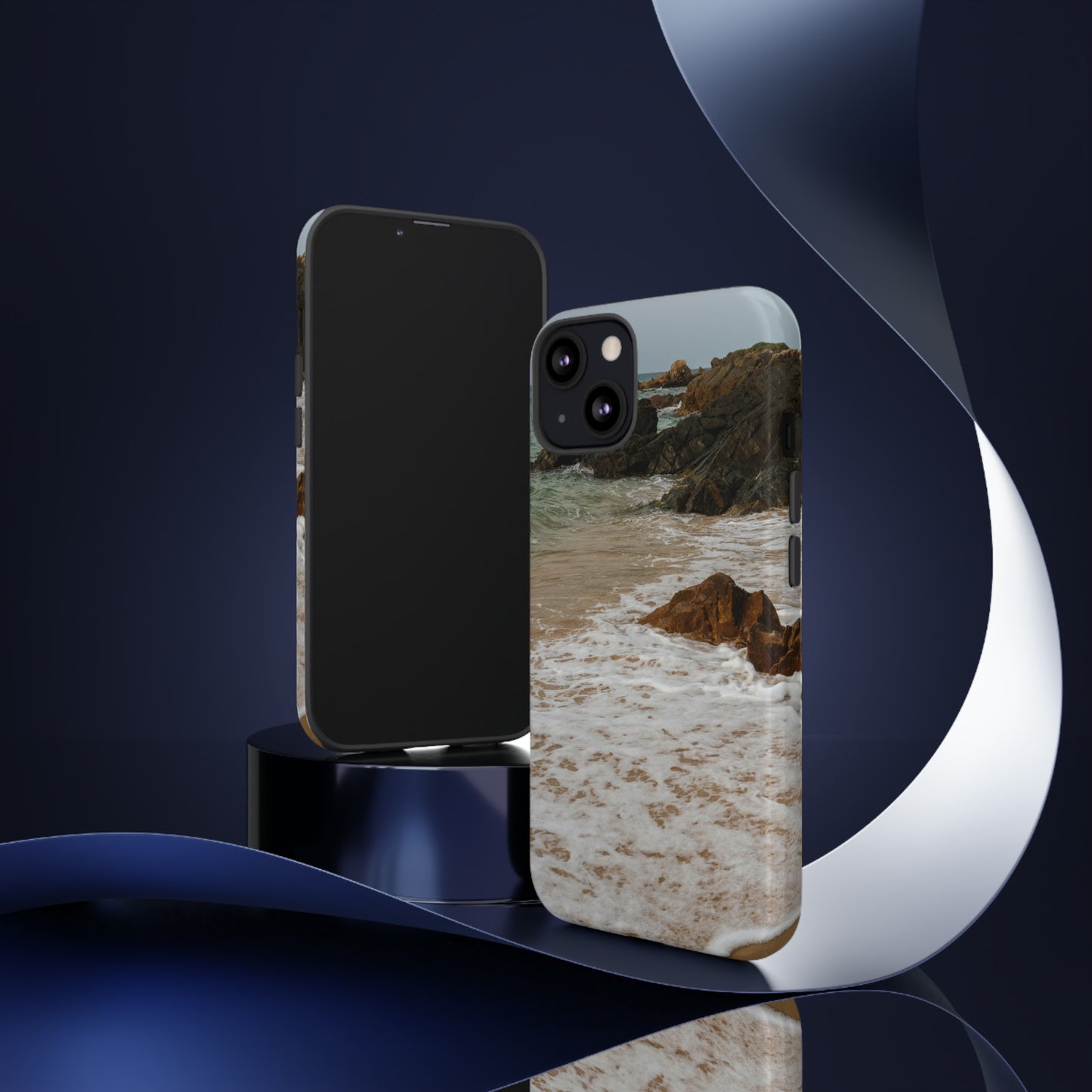 Calm Beach, Phone Case, Samsung Galaxy, iPhone 15, 14, 13 pro max case, iPhone Tough Phone Case, Popular Phone Cover, Everyday Phone Cases, Tough Case