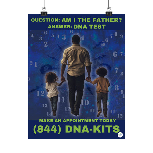 Custom DNA Test Announcement Poster - Am I The Father?