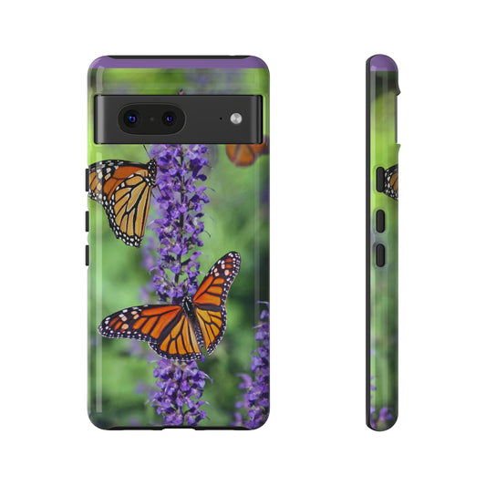 Beautiful Butterfly w/Green Background Phone Case, Samsung Galaxy, iPhone 15, 14, 13 pro max case, iPhone Tough Phone Case, Popular Phone Cover, Everyday Phone Cases, Tough Case