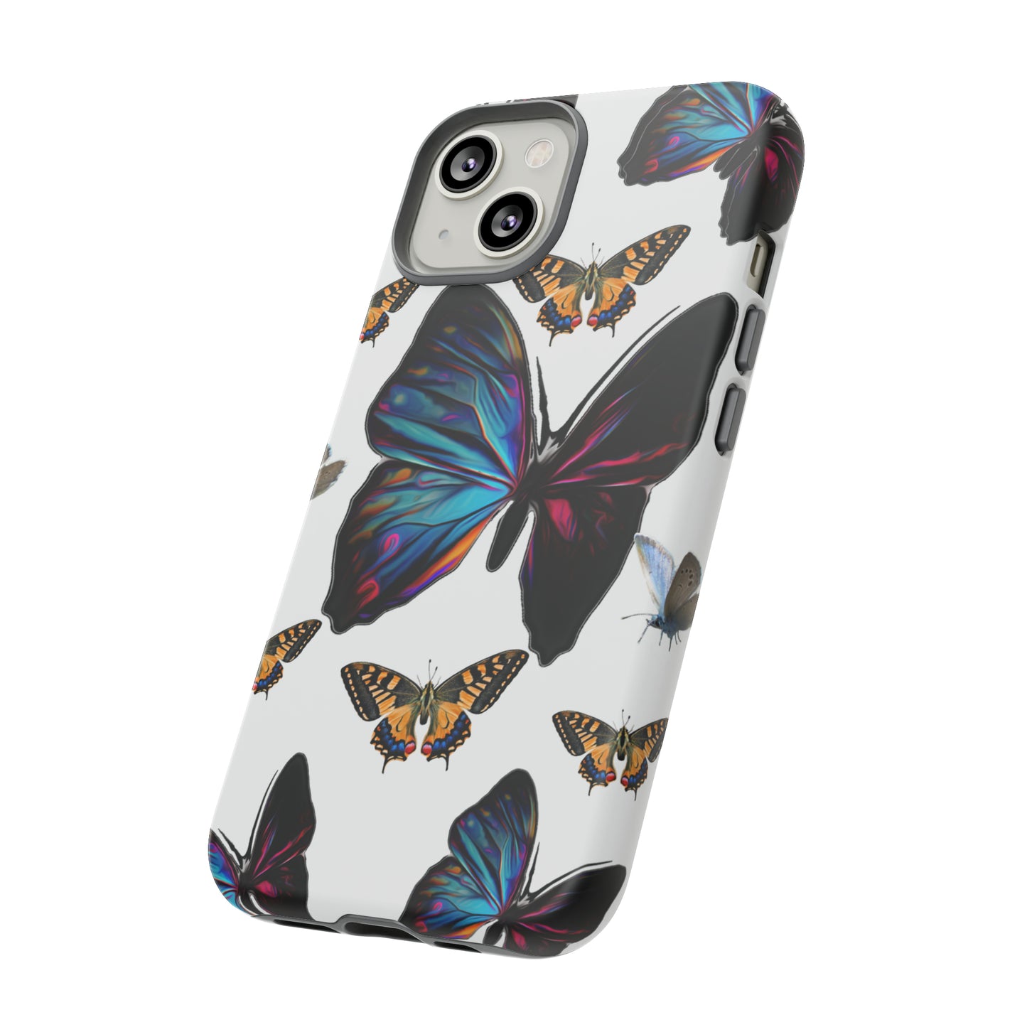 Beautiful Butterfly Phone Case/White Background, Samsung Galaxy, iPhone 15, 14, 13 pro max case, iPhone Tough Phone Case, Popular Phone Cover, Everyday Phone Cases, Tough Case