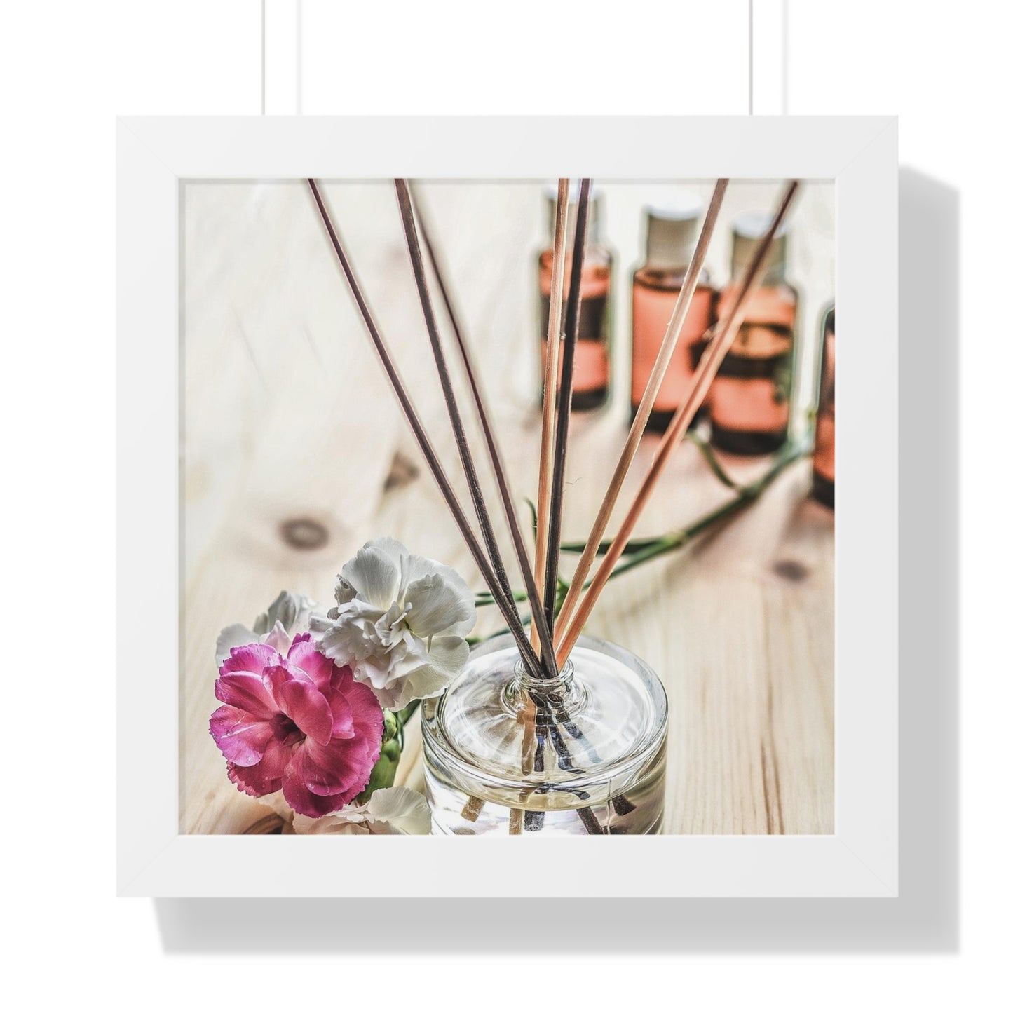 Diffuser+ Rose Wall Art Framed Vertical Poster