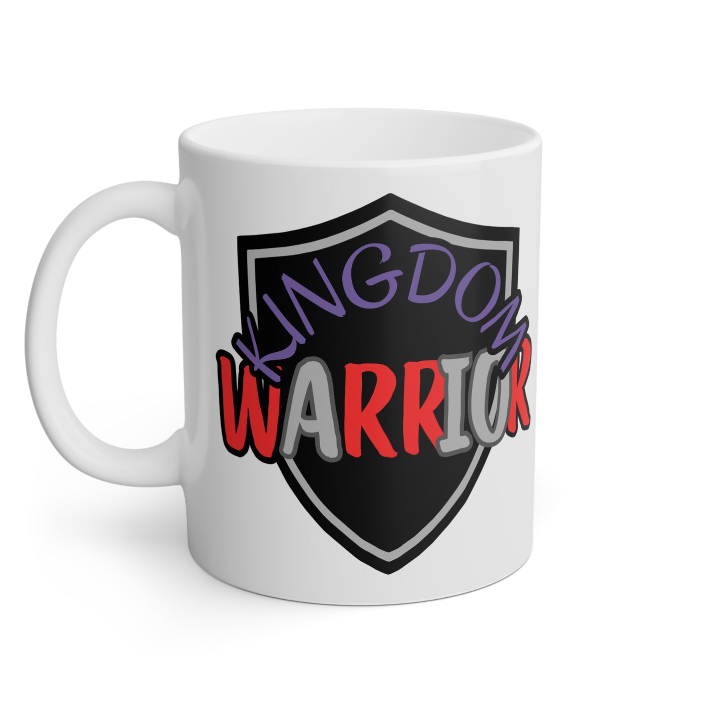 Kingdom Warrior Multi-Color Mug, 11oz, Positive, Bible Verse, Inspiration, Gift, Coffee Mug, Christian Mug, Special Occassion Mug